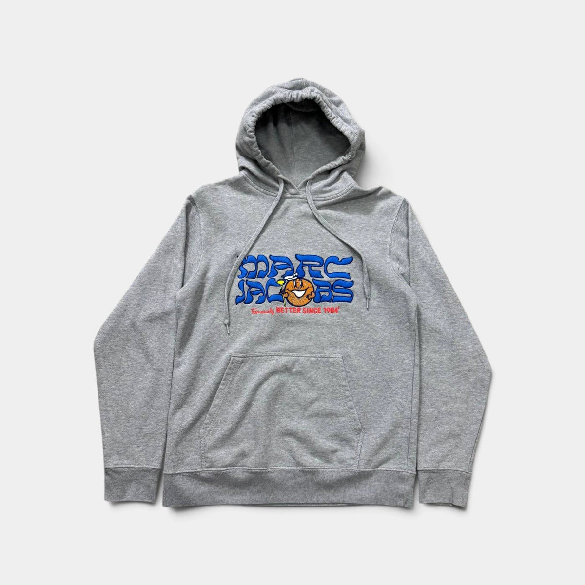 Marc Jacobs x Avi Gold Embroidered Orange Character Grey Hoodie
