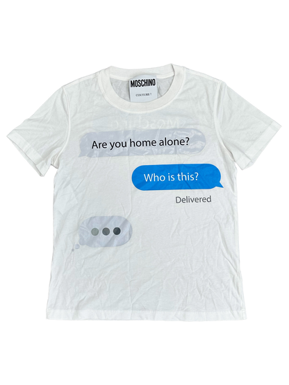 Moschino "Are you home alone?" Tee (S)