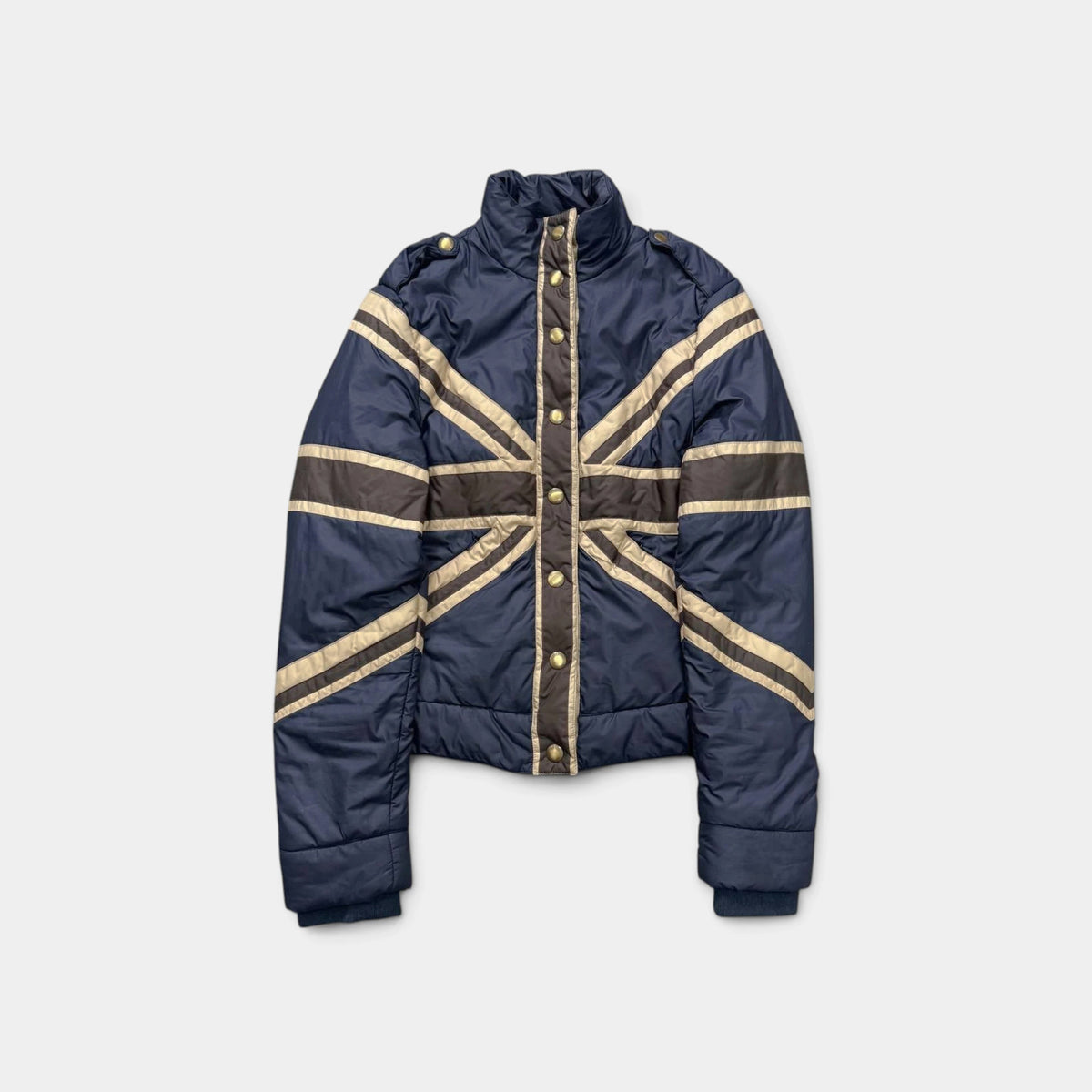 Moschino Union Jack Light Puffer Jacket