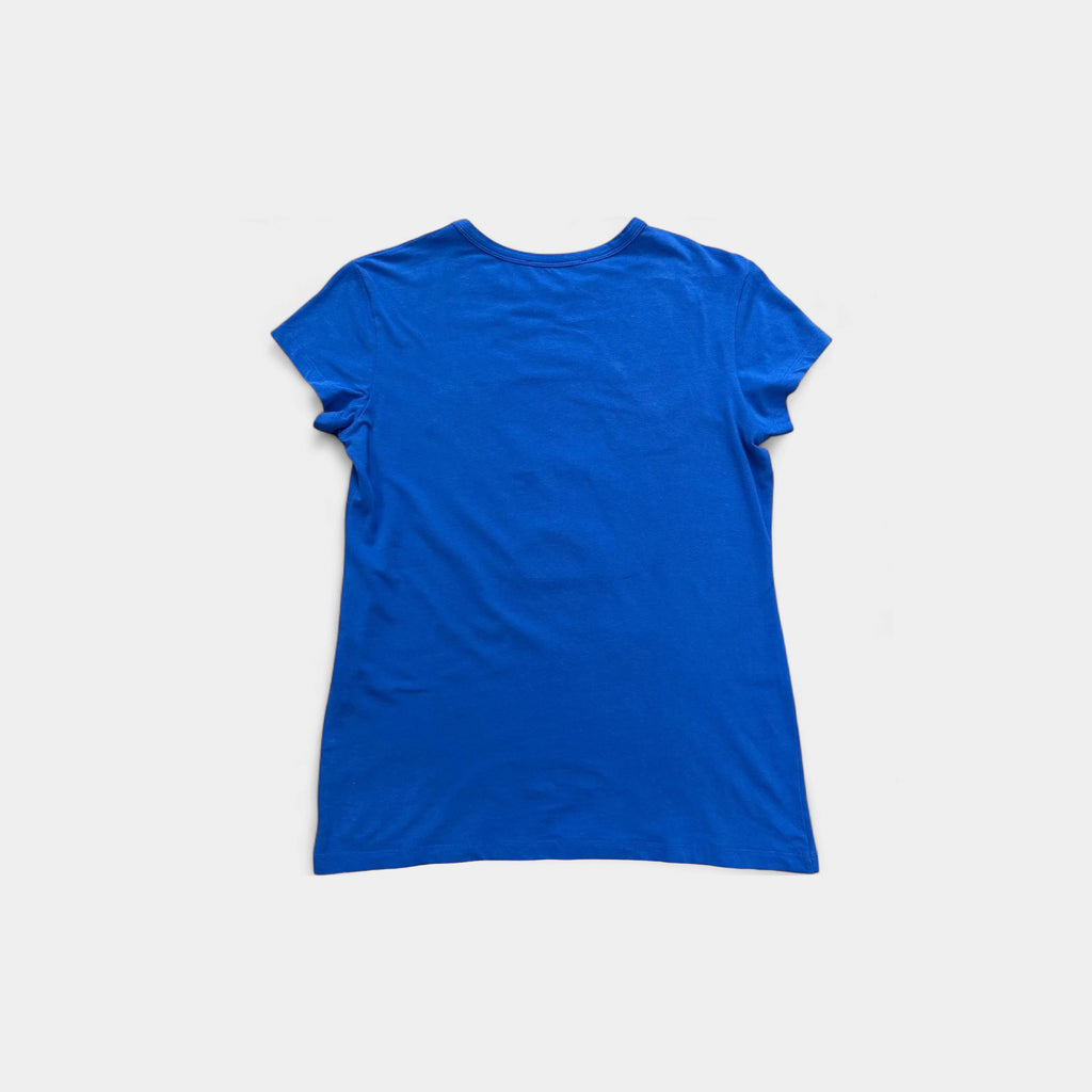 Moschino 2010's Sequined Graphic Blue T-Shirt