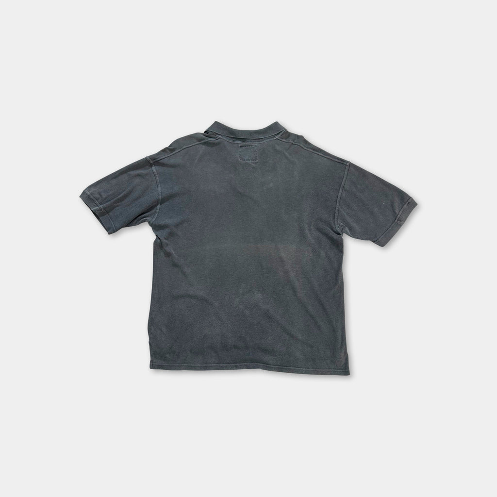 Moschino Vintage Grey Washed Graphic Polo