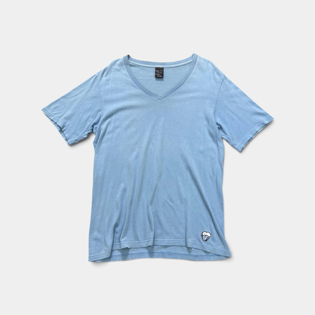 Number(N)ine SS03 'Rolling Stones' Patch V-Neck T-Shirt