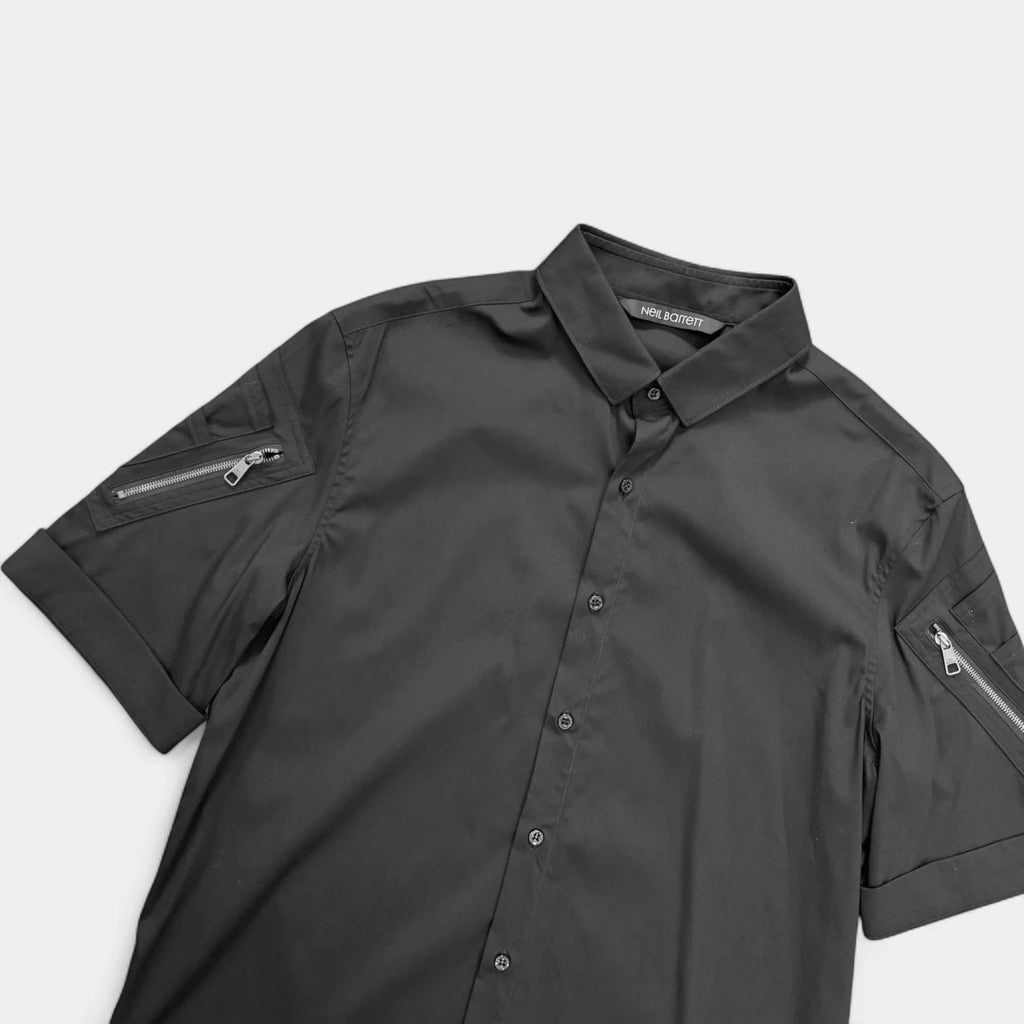 Neil Barrett 2010s Black Utility Shirt