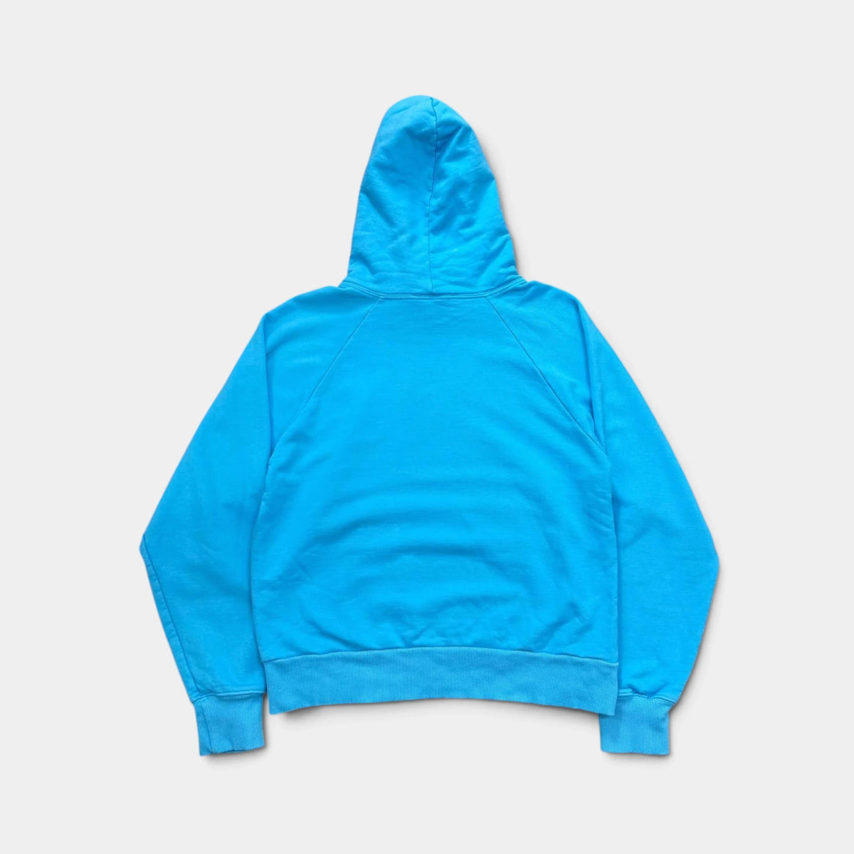 Otaku is Dead 72 Raglan "UwU" Skull Blue Hoodie