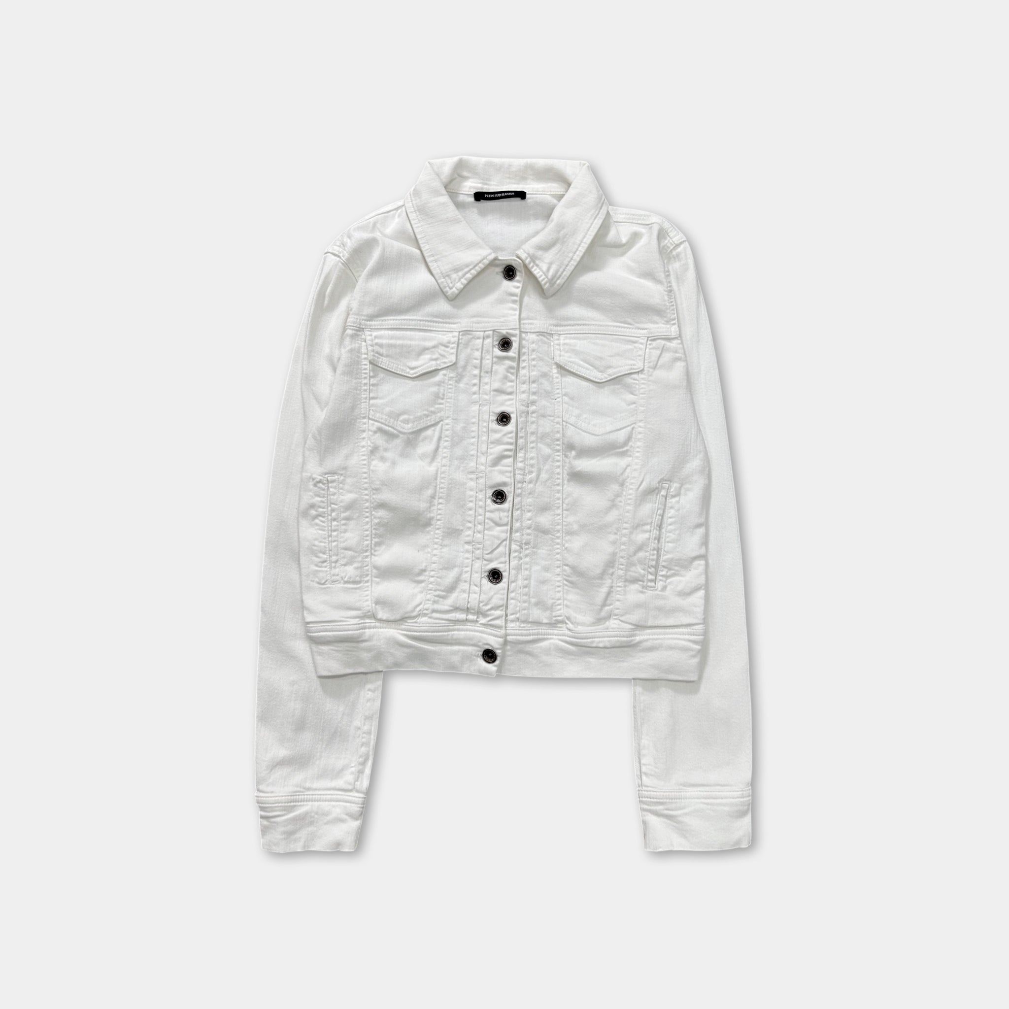 Plein Sud 2000's White Denim Jacket