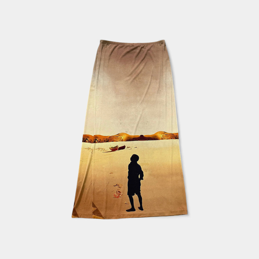 Paco Rabanne Salvador Dalí Print Long Skirt