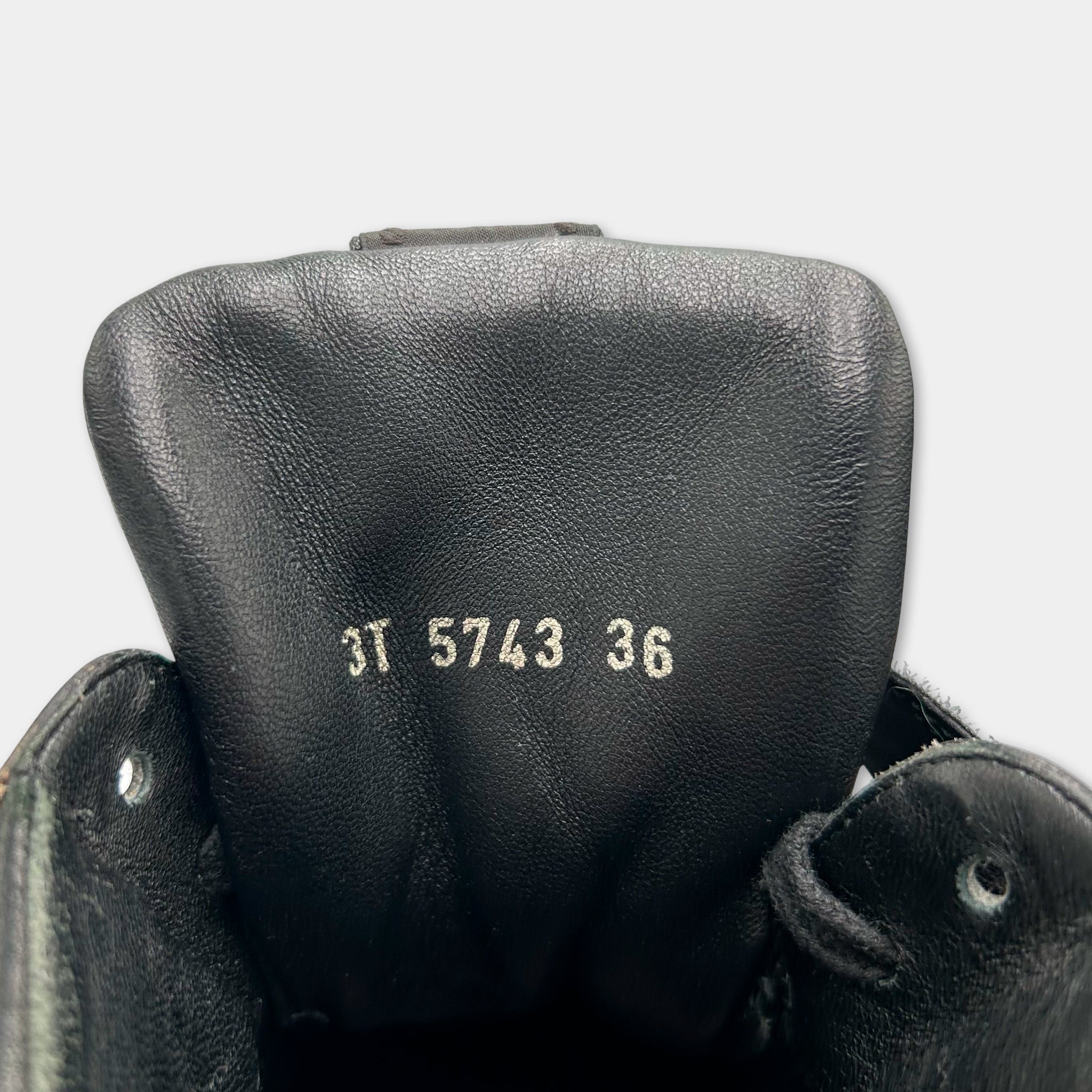 Prada Leather Black High Top Sneakers