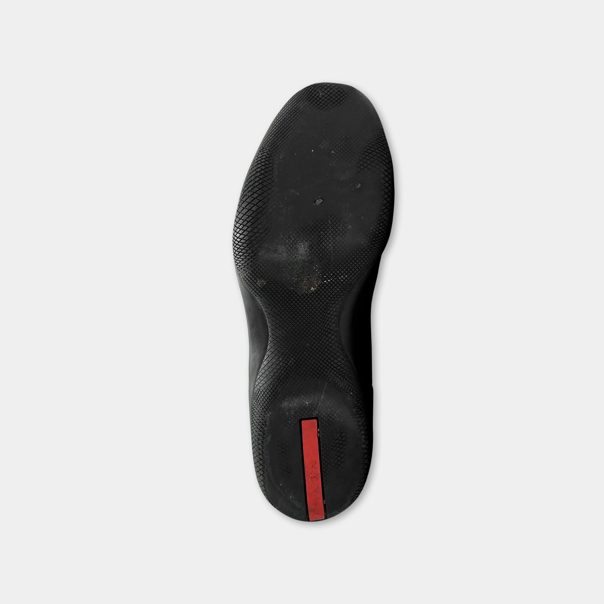 Prada Laceless Black Leather Sneakers