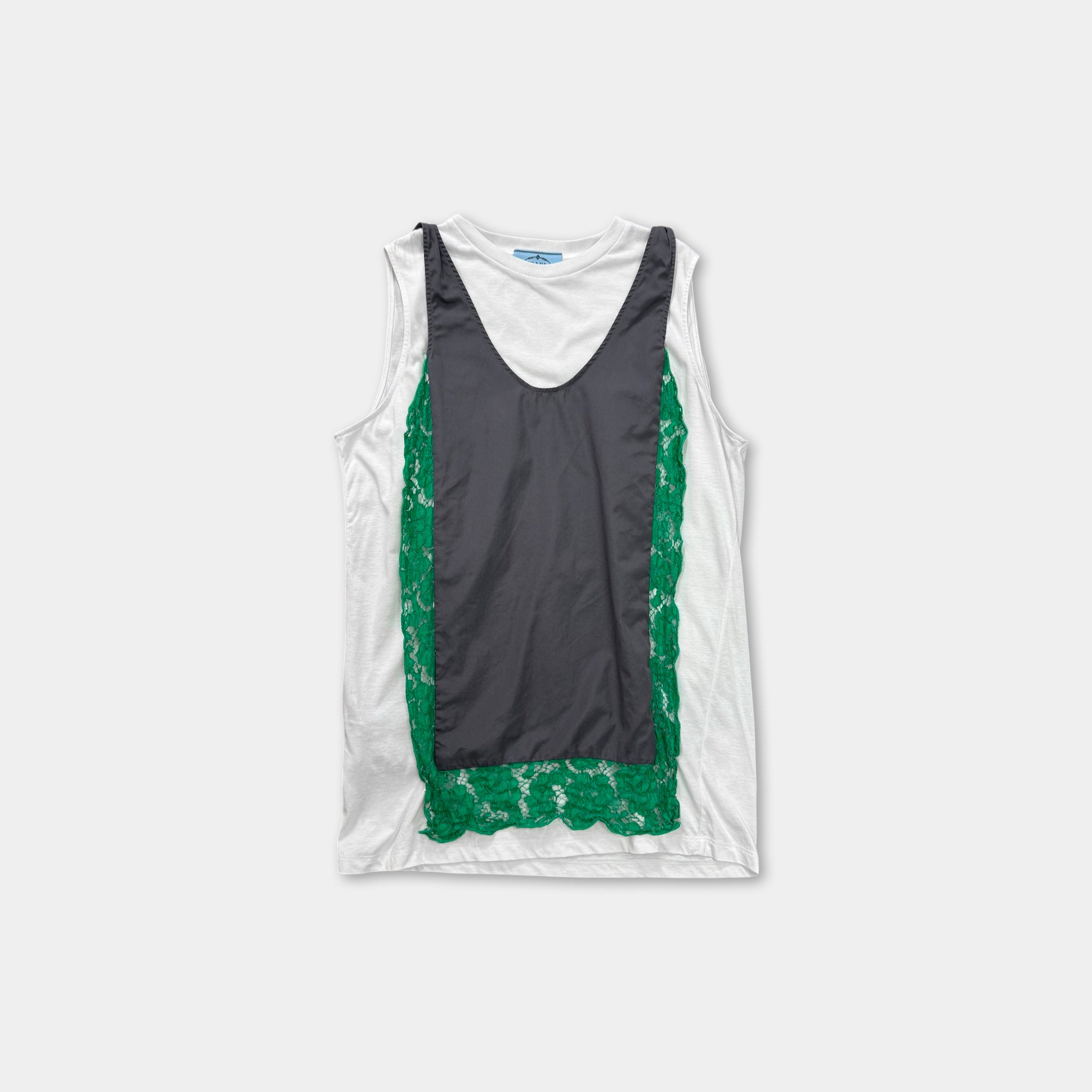Prada Multi Texture Layered Tank Top