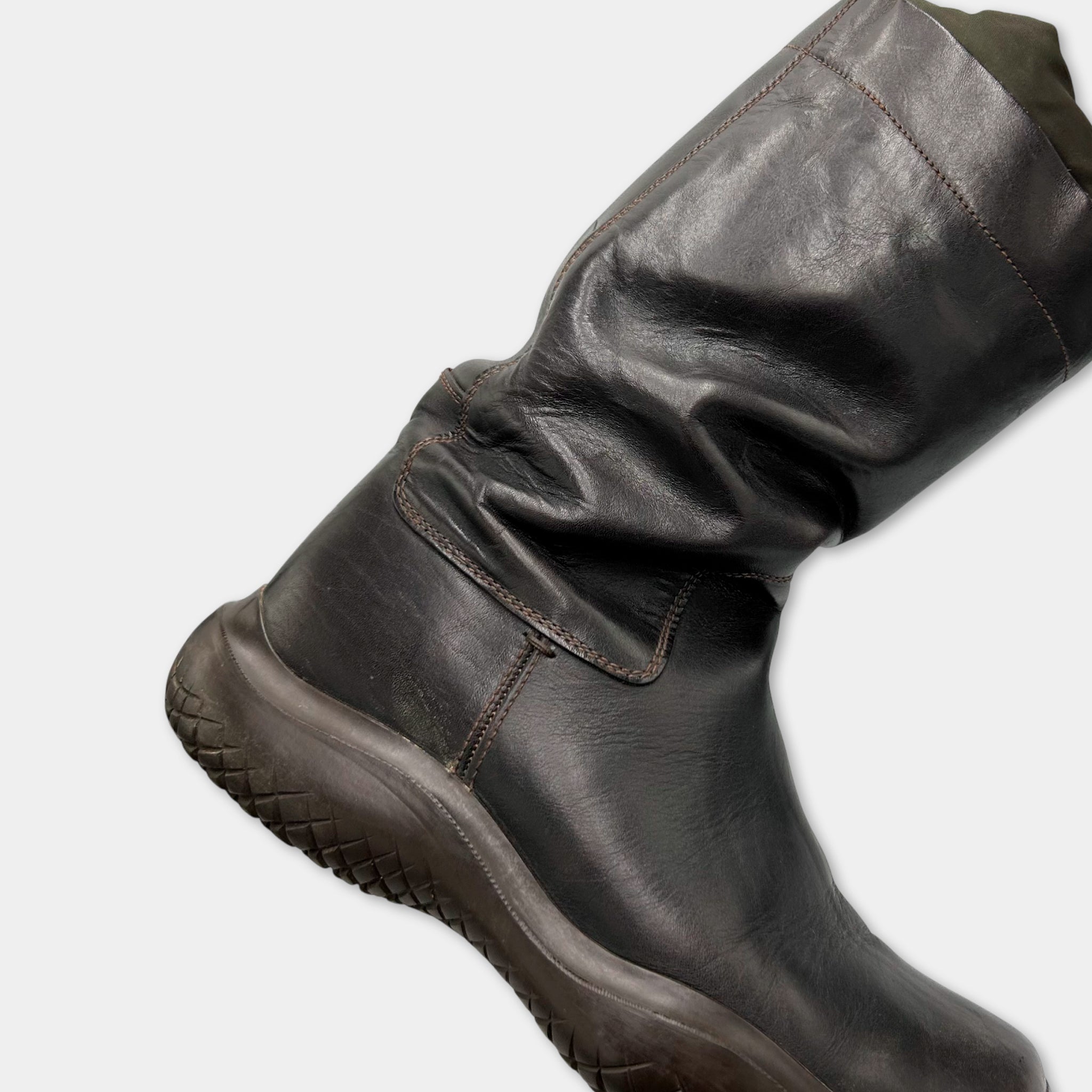 Prada Vintage High Leather Boots