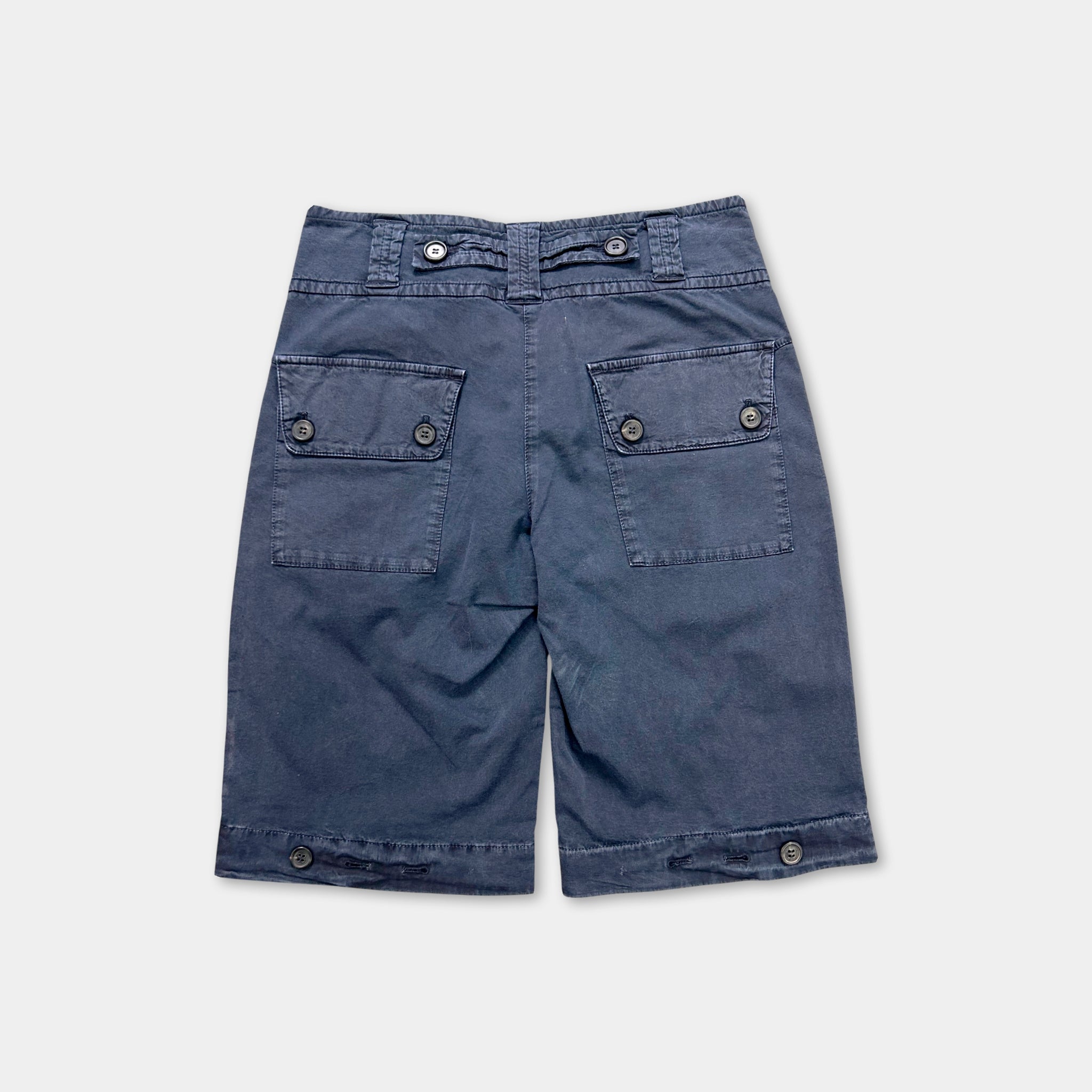 Prada Carpenter Shorts Washed Navy
