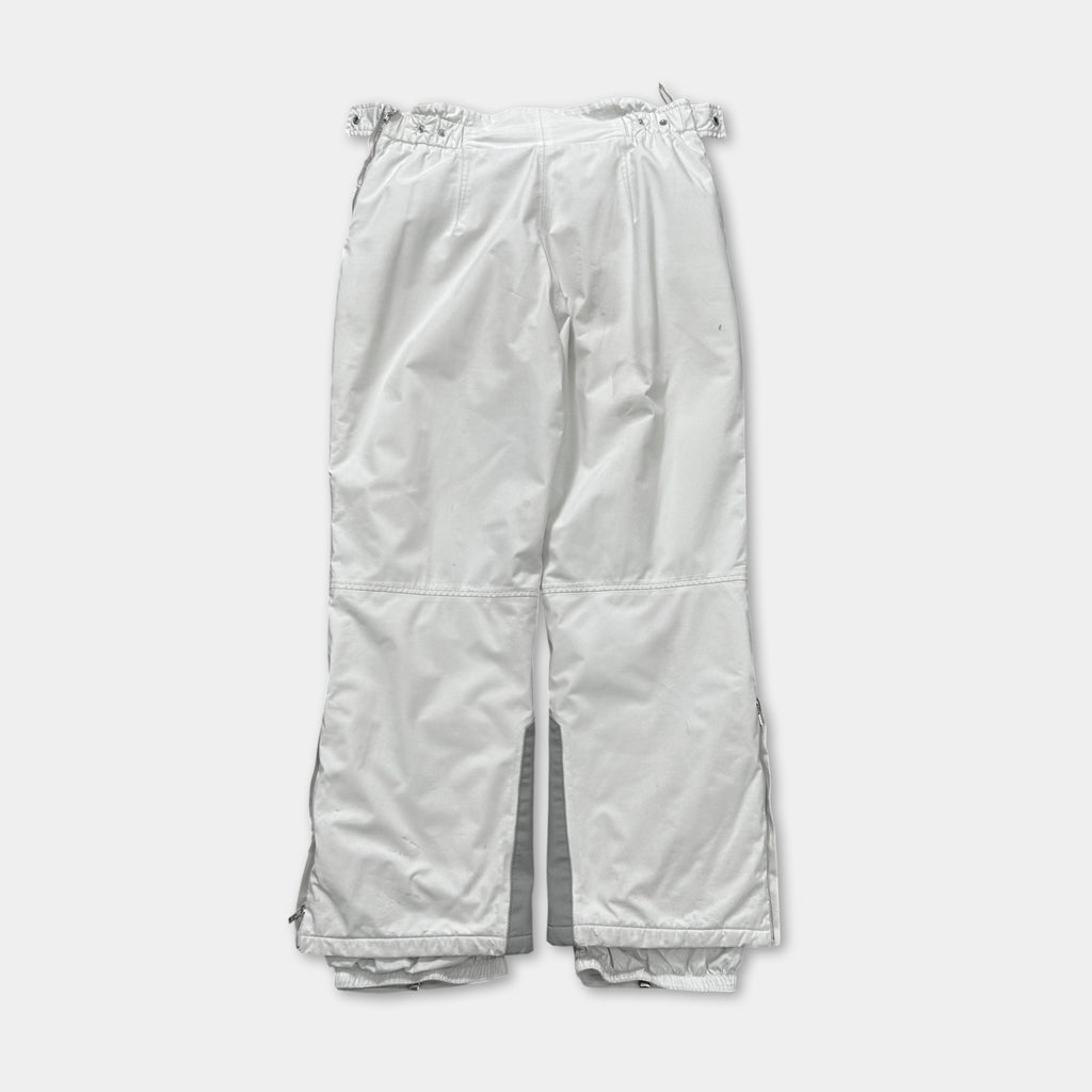 Prada 2000s White Ski Black Tab Pants