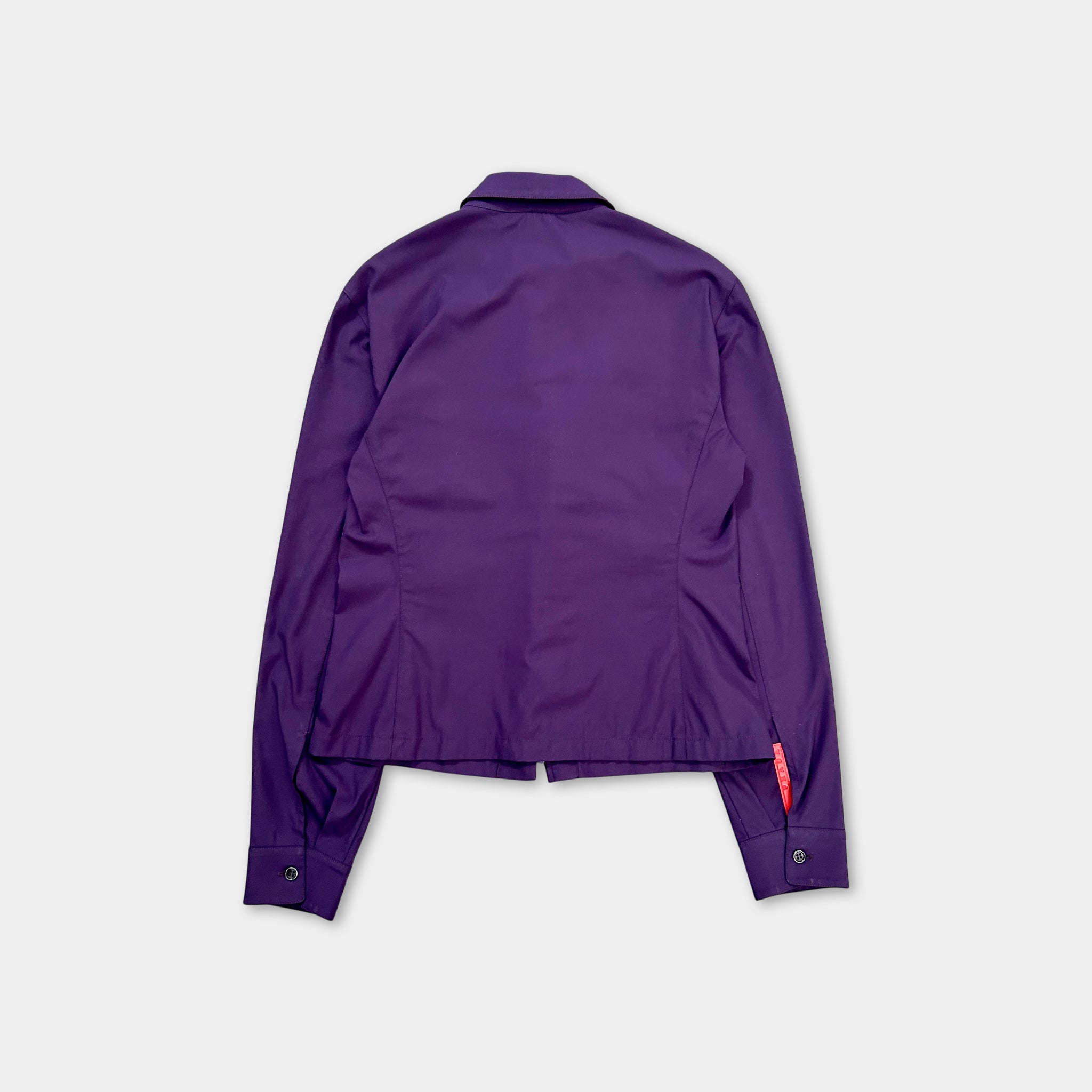 Prada Purple 2000's Technical Nylon Shirt