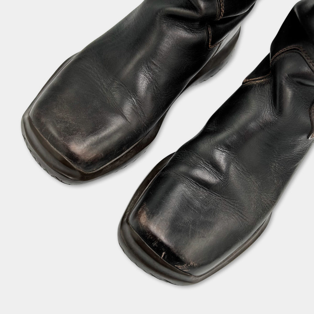 Prada Vintage High Leather Boots