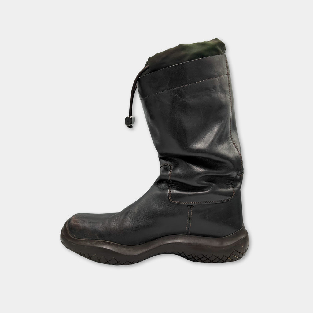 Prada Vintage High Leather Boots