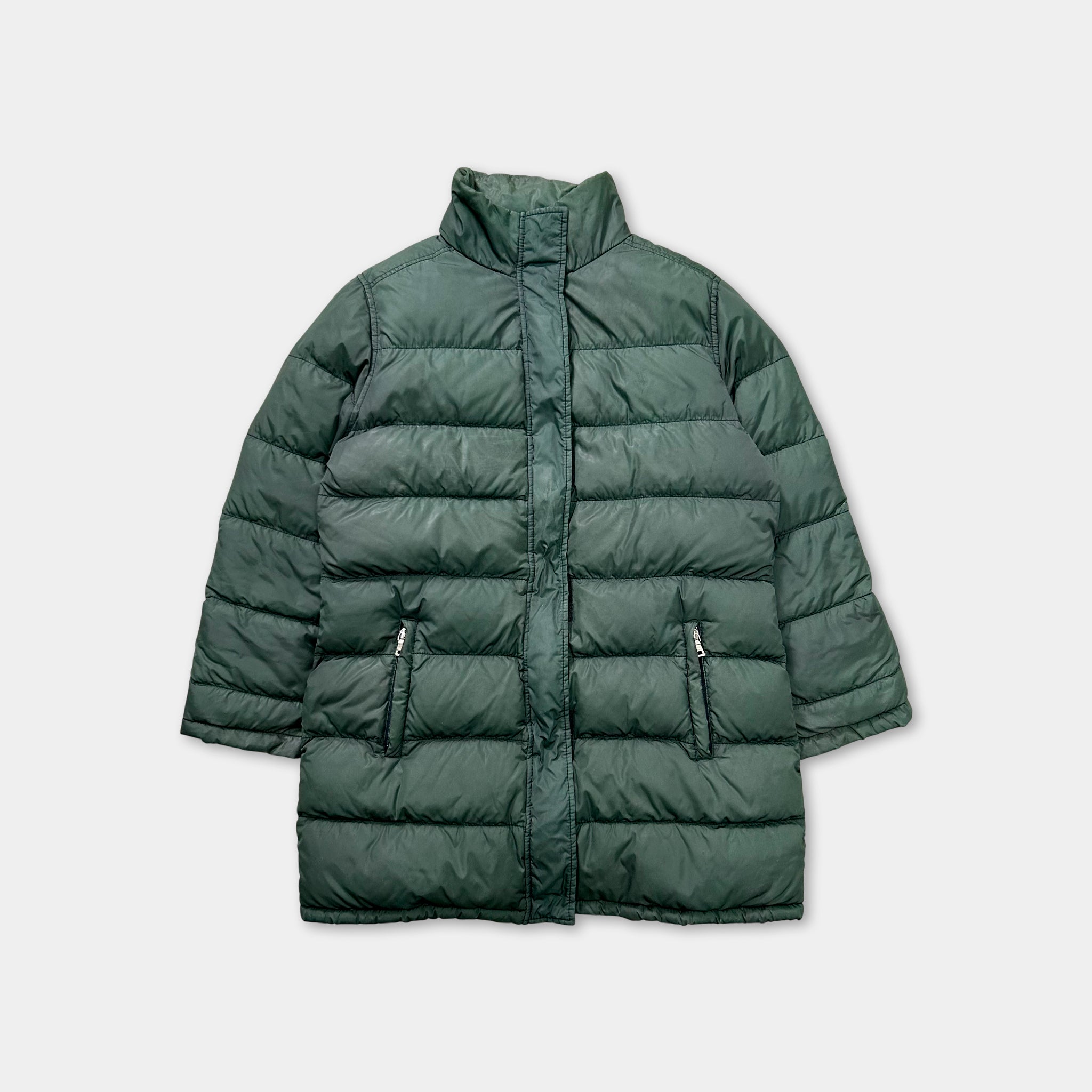 Prada Green Long Puffer Jacket