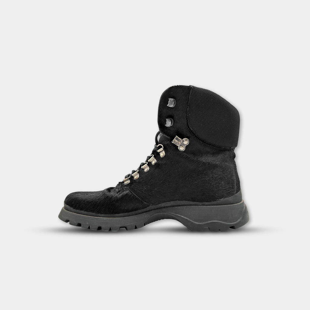Prada FW99 Pony Hair Mountain Boots