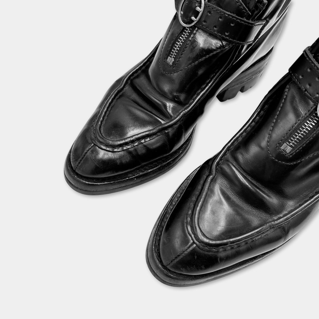 Prada Platform Black Derby Shoes
