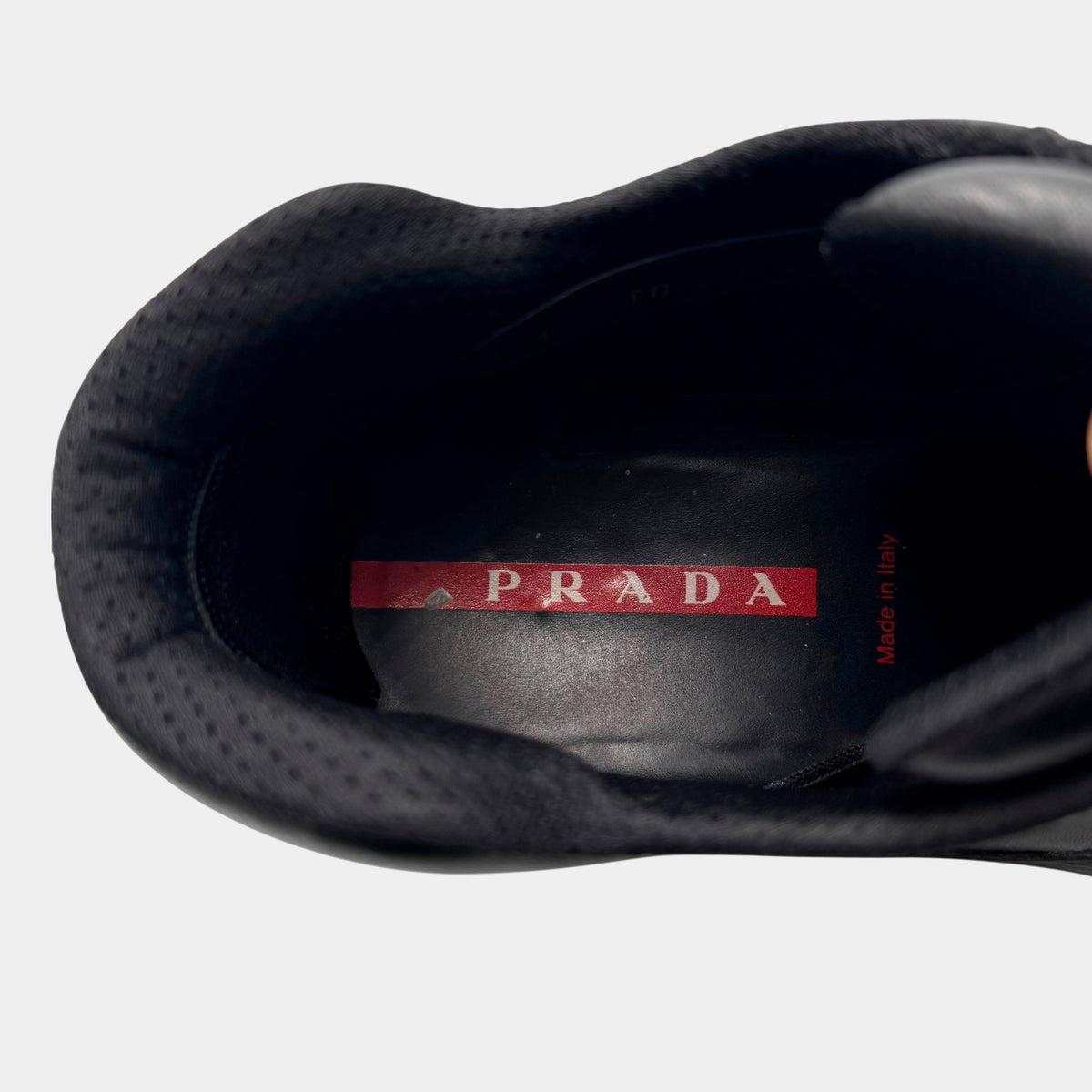 Prada Vintage Leather Lug Sole Derby Sneakers