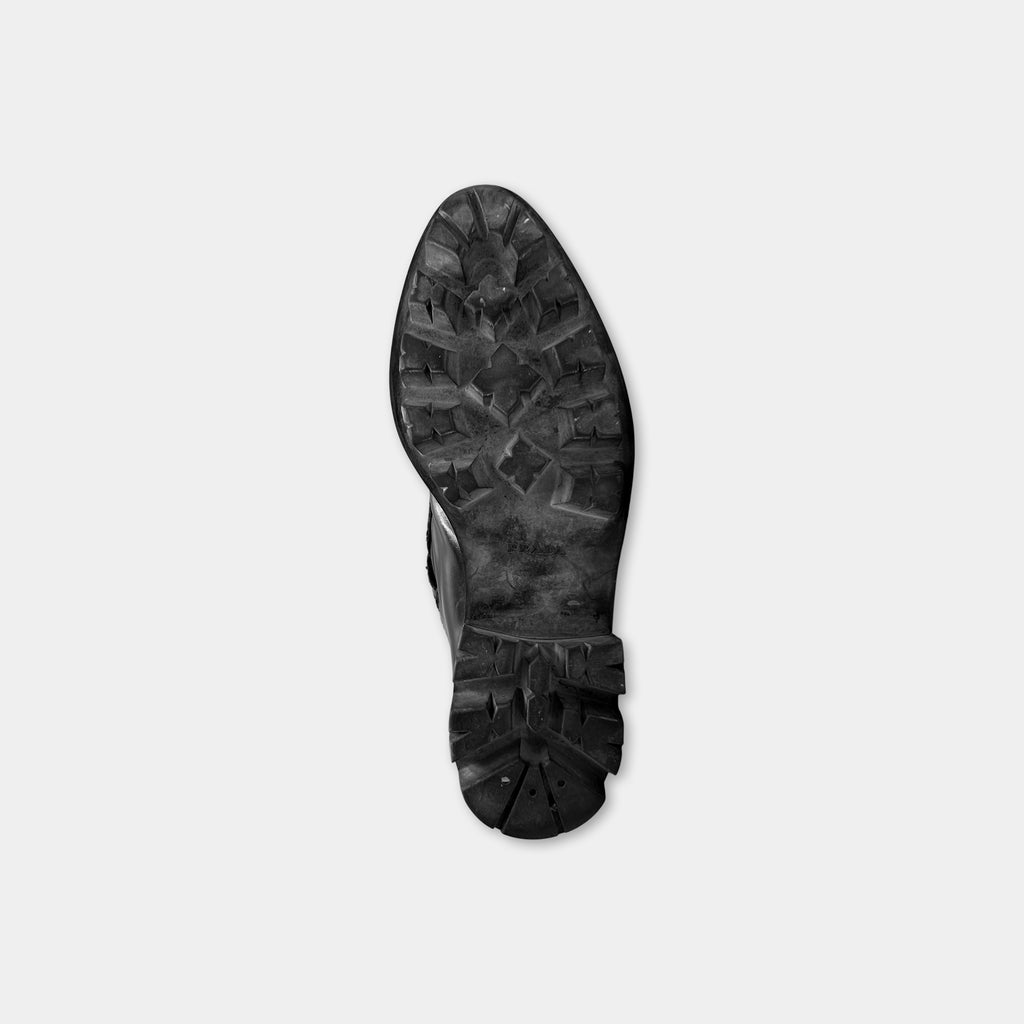 Prada Platform Black Derby Shoes