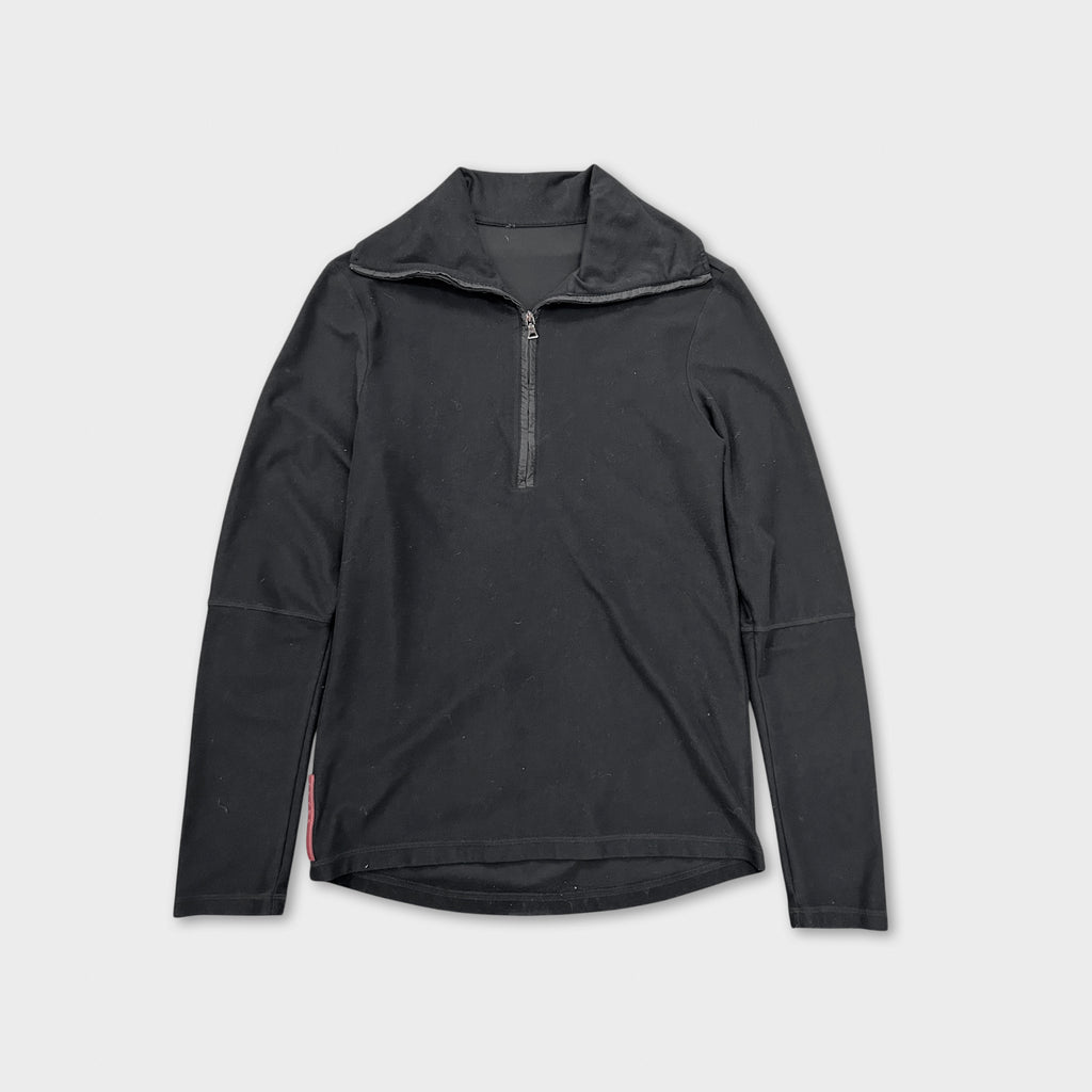 Prada Technical Black Polo