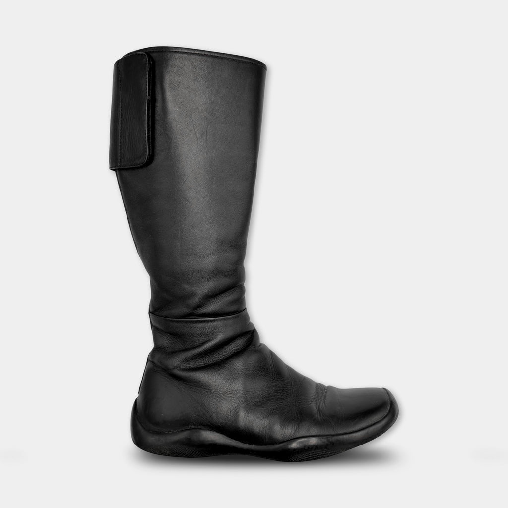 Prada 2000s Black Leather Boots