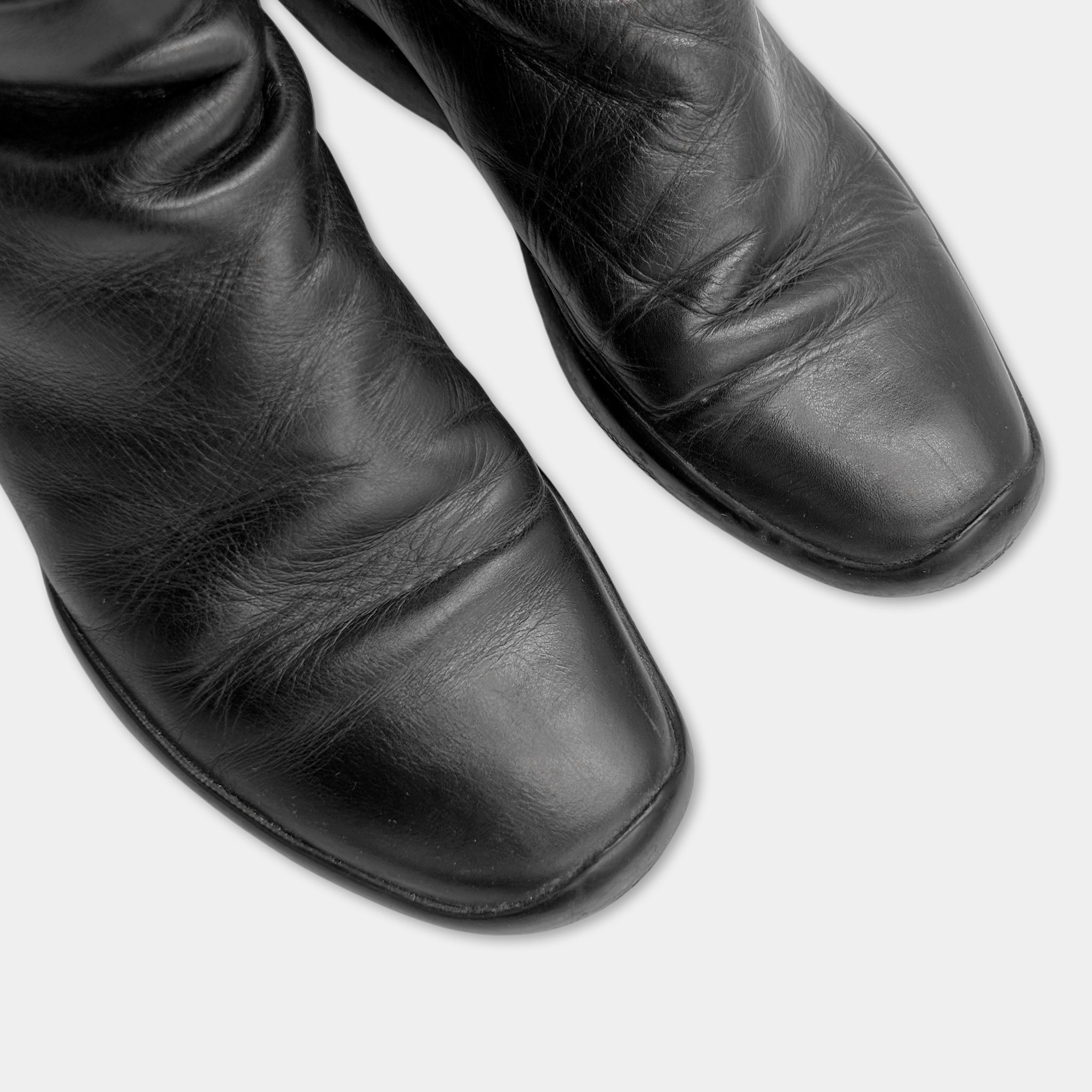 Prada 2000s Black Leather Boots