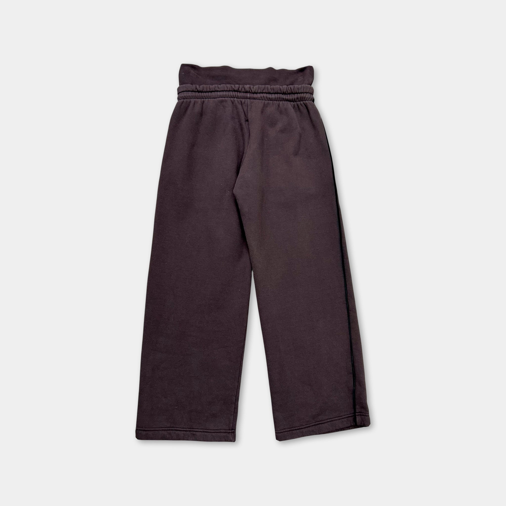 Prada 2000s Wide Leg Brown Double Waist Sweatpants
