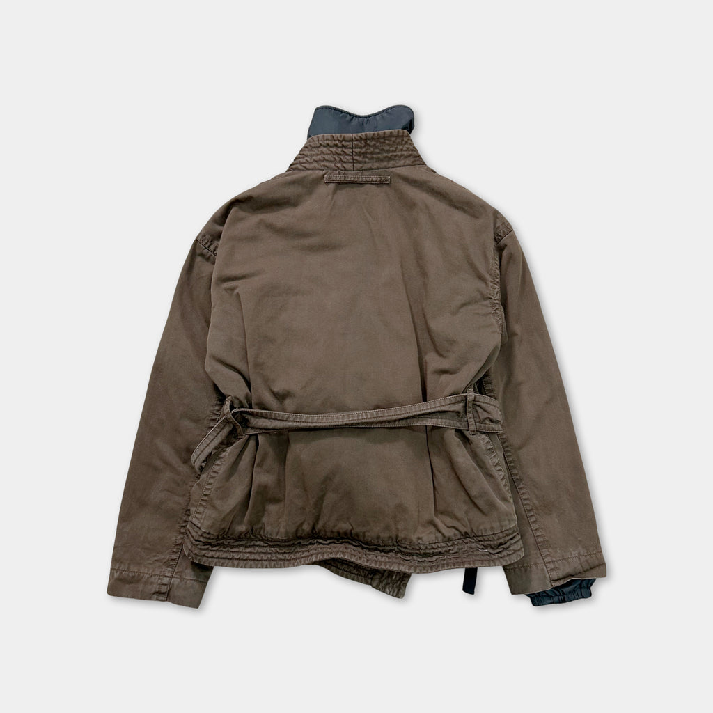 Prada Kimono Double Layer Green Jacket