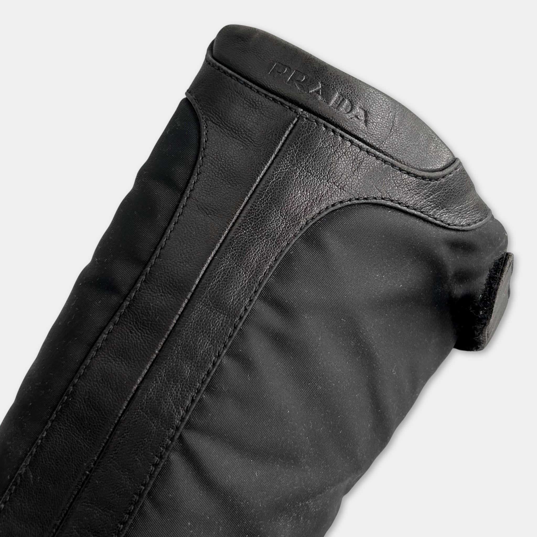 Prada High Top Lace-up Sneakers