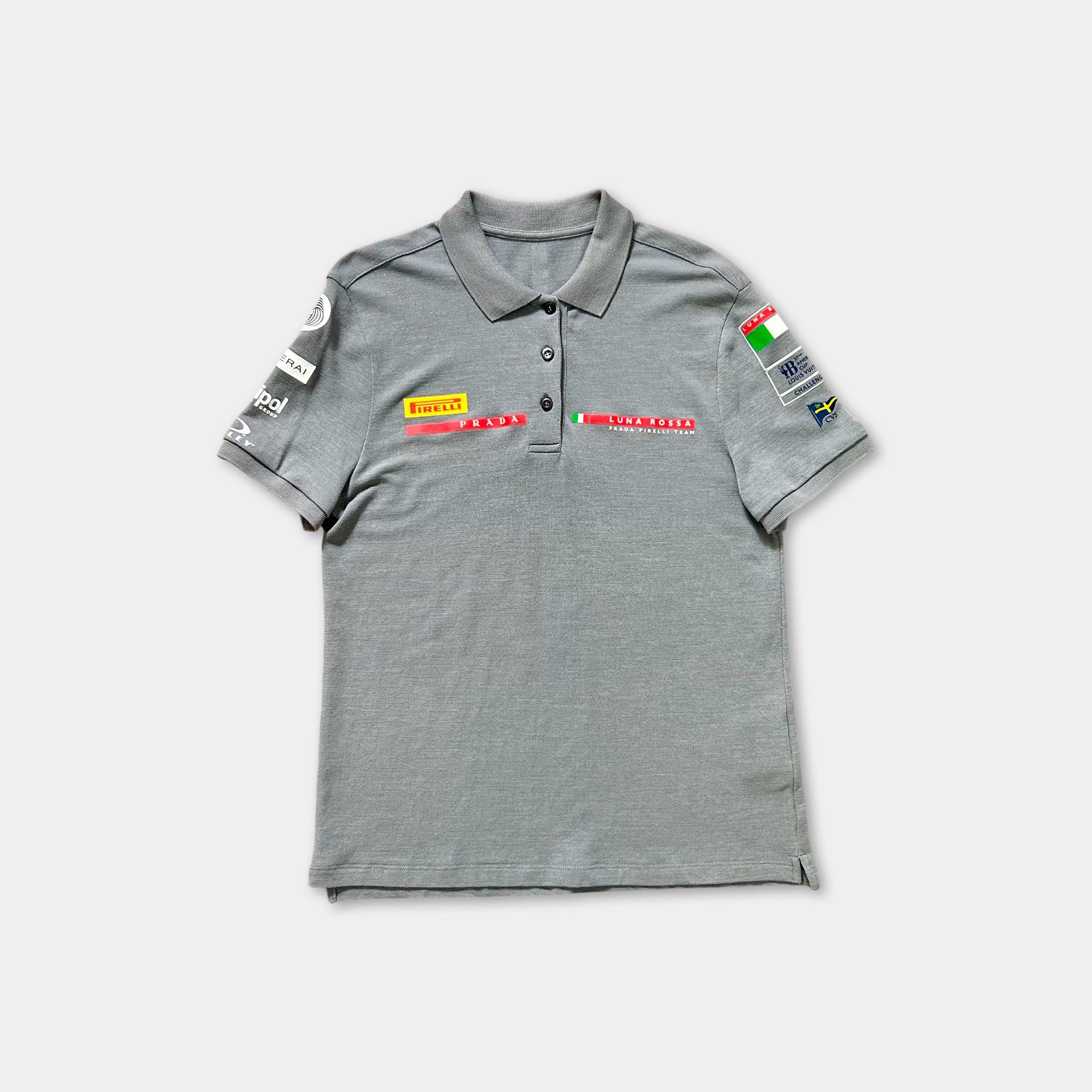 Prada Luna Rosa Grey Polo