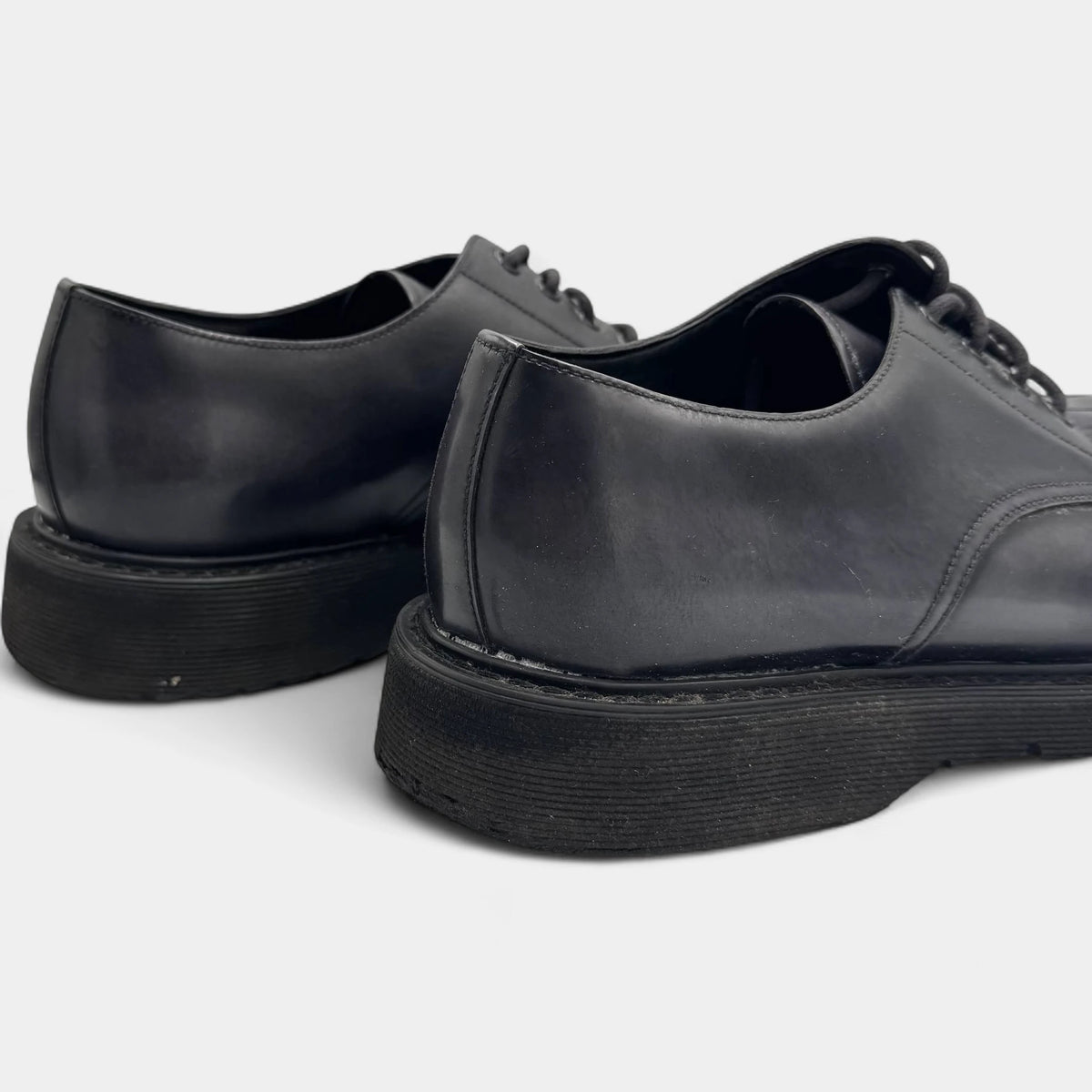 Prada Fringe Kiltie Leather Derby Shoes