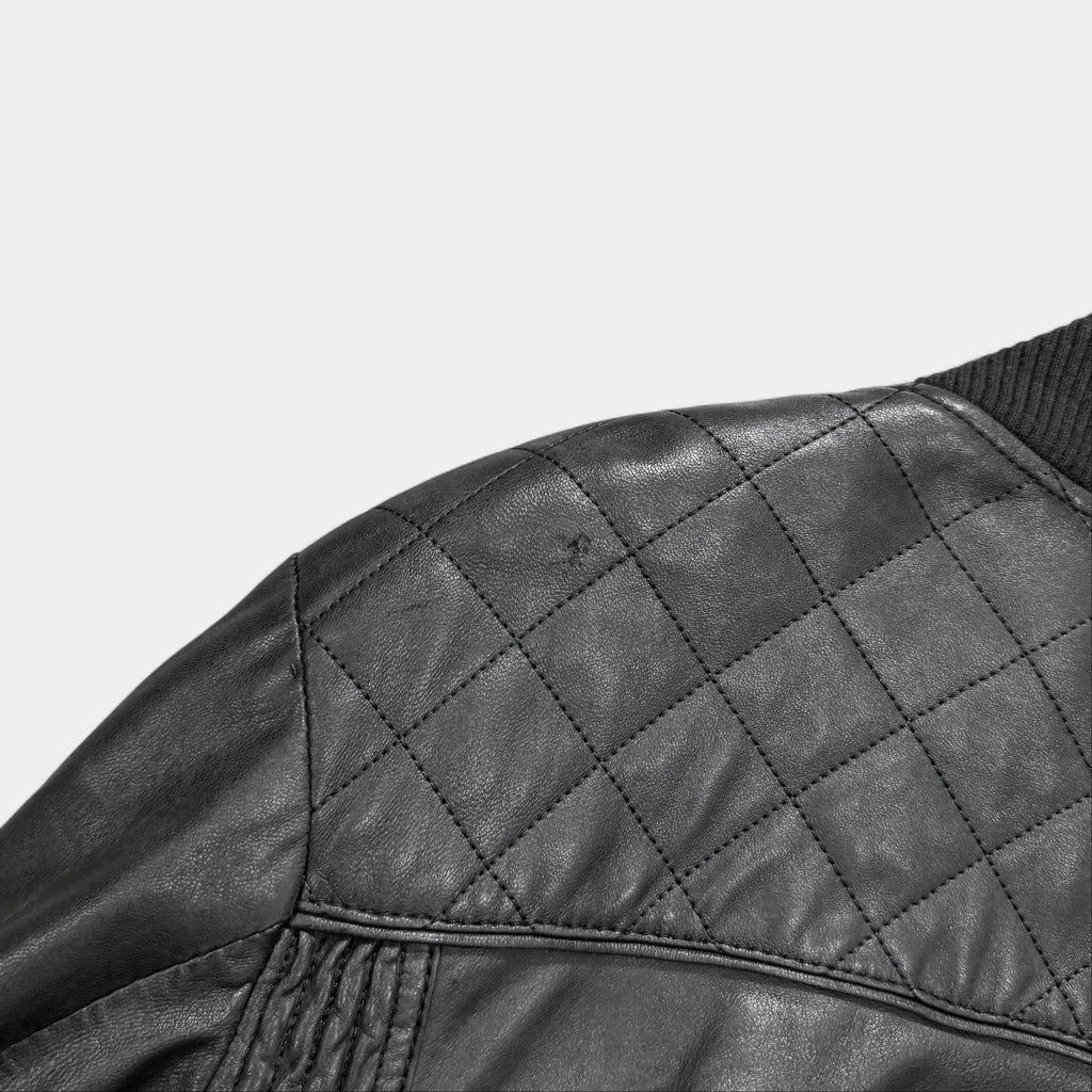 Dolce & Gabbana Quilted Leather Bomber Jacket