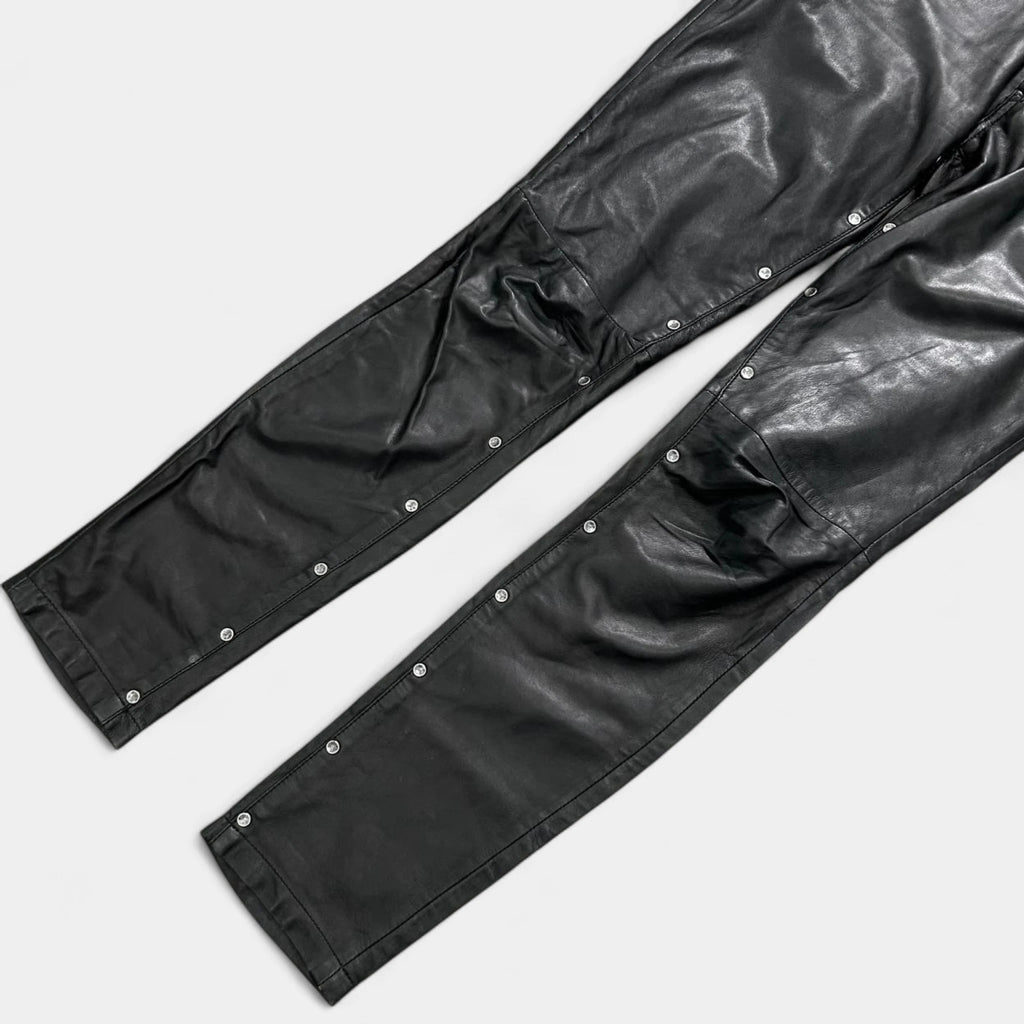 Diesel Studded Leather Studded Pants