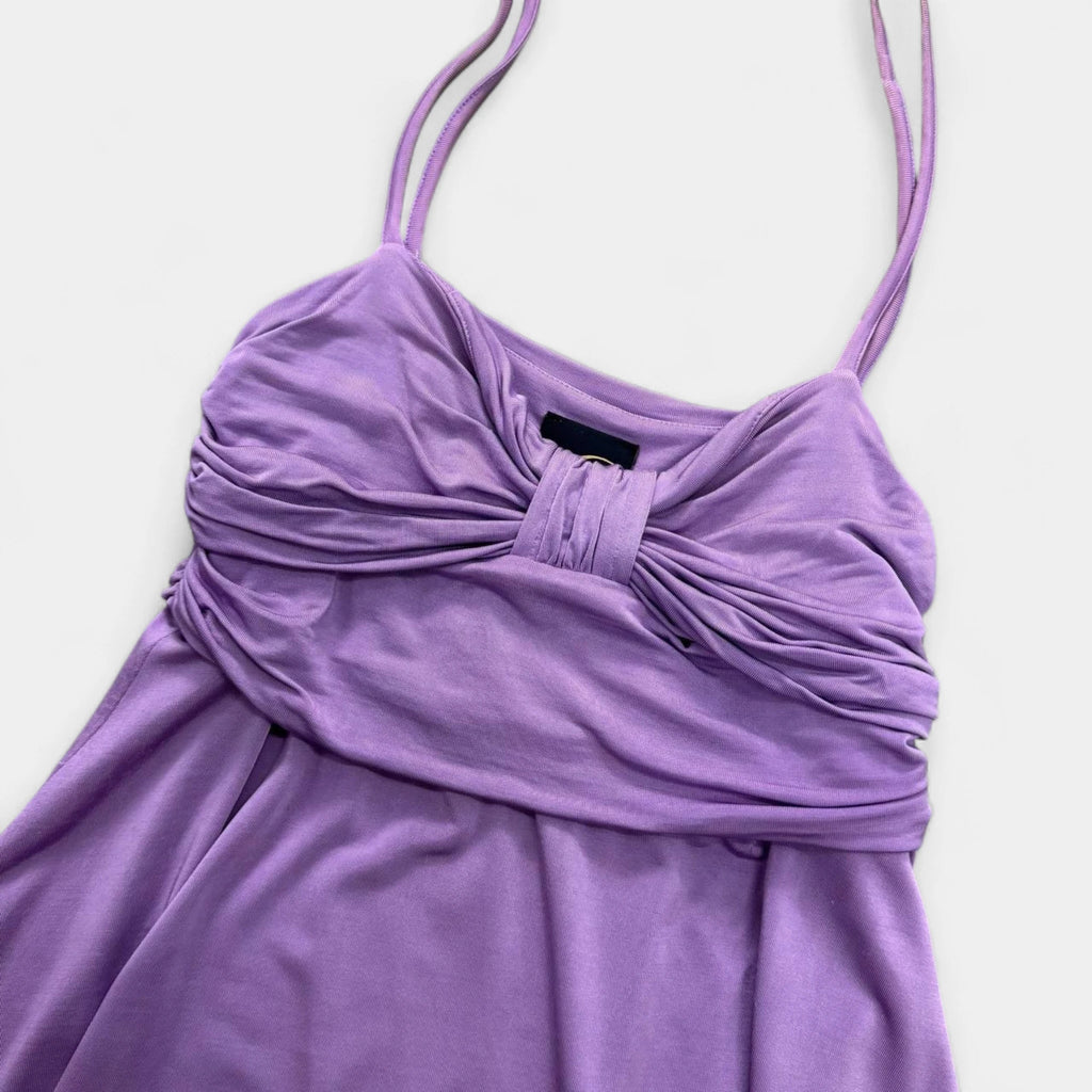Just Cavalli 2000's Lavender Draped Top