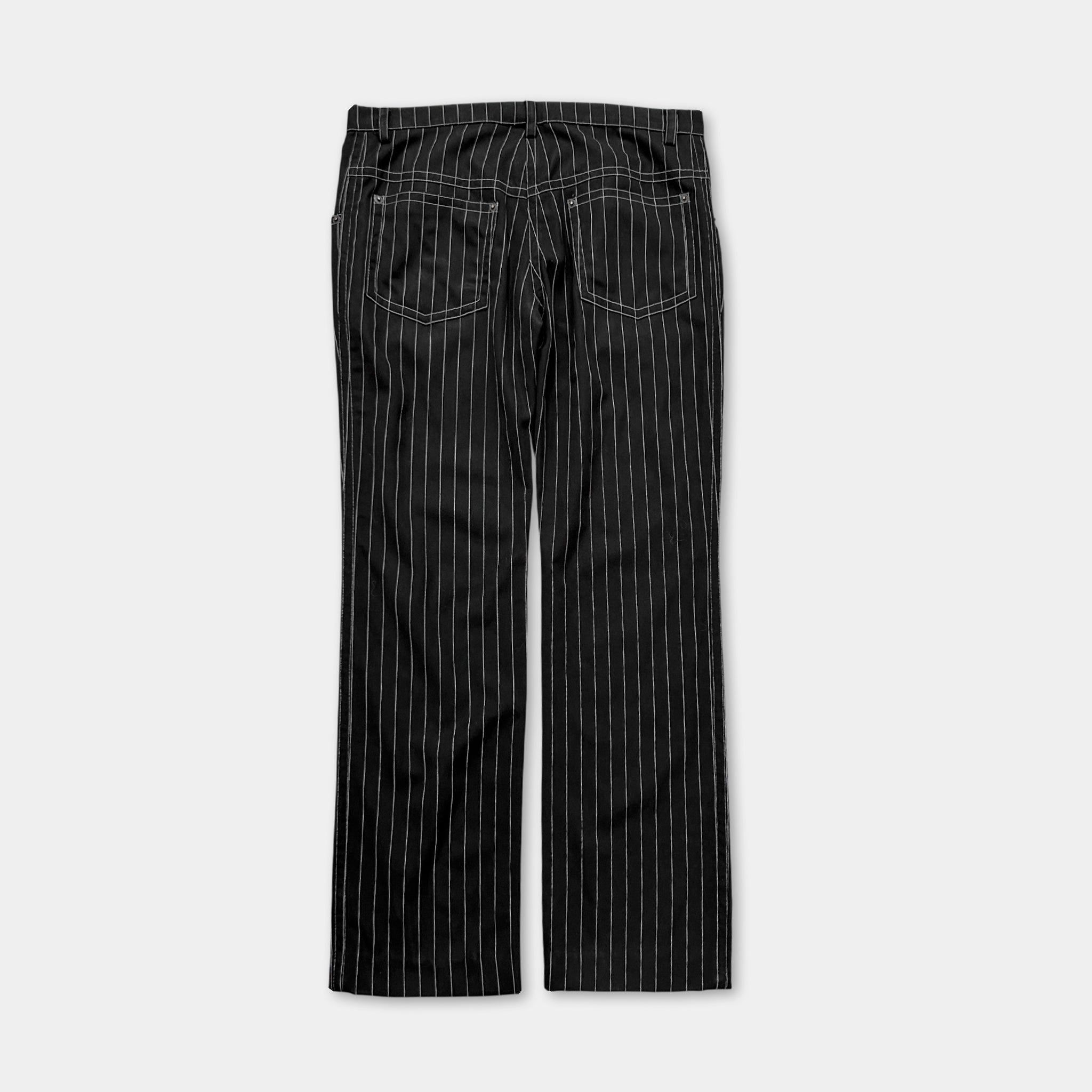 Plein Sud Black Striped Pants