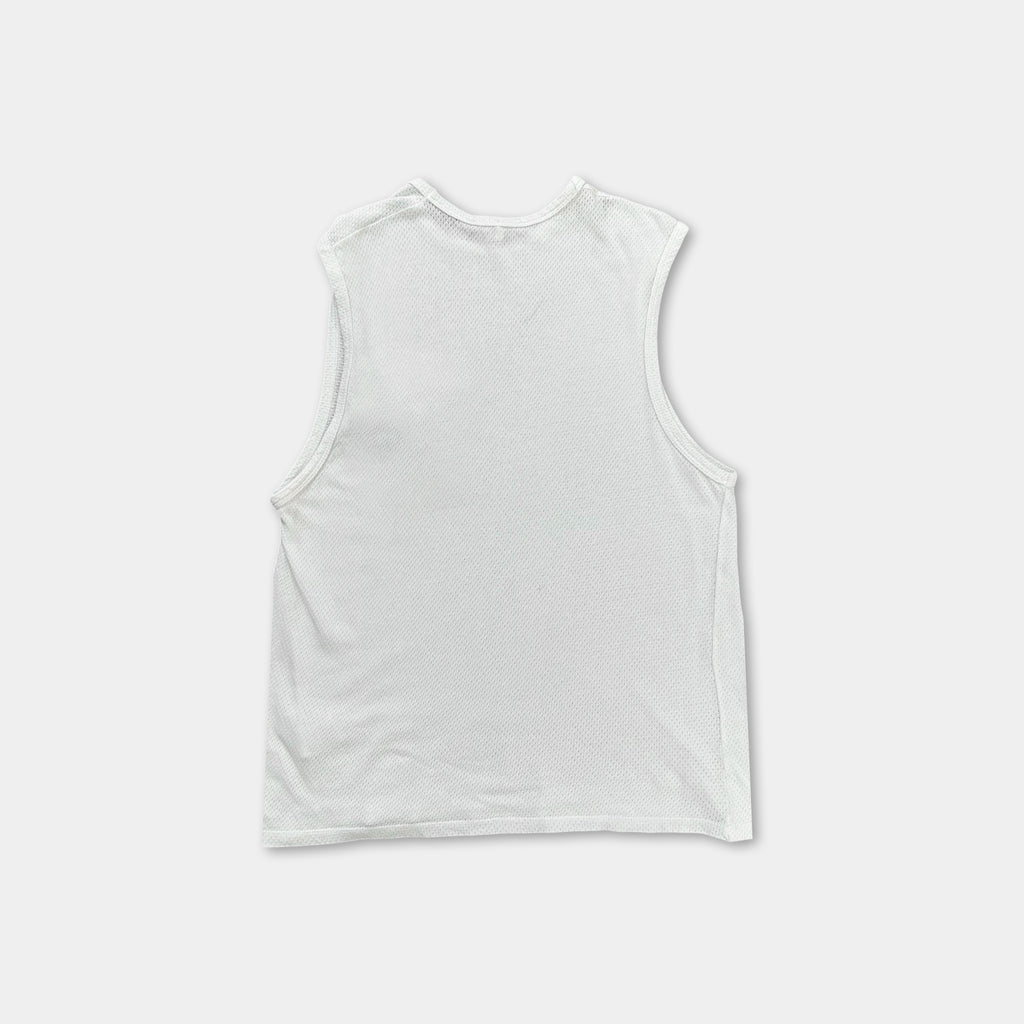Raf Simons 2005 Zipper-Pocket Sleeveless White Tank Top