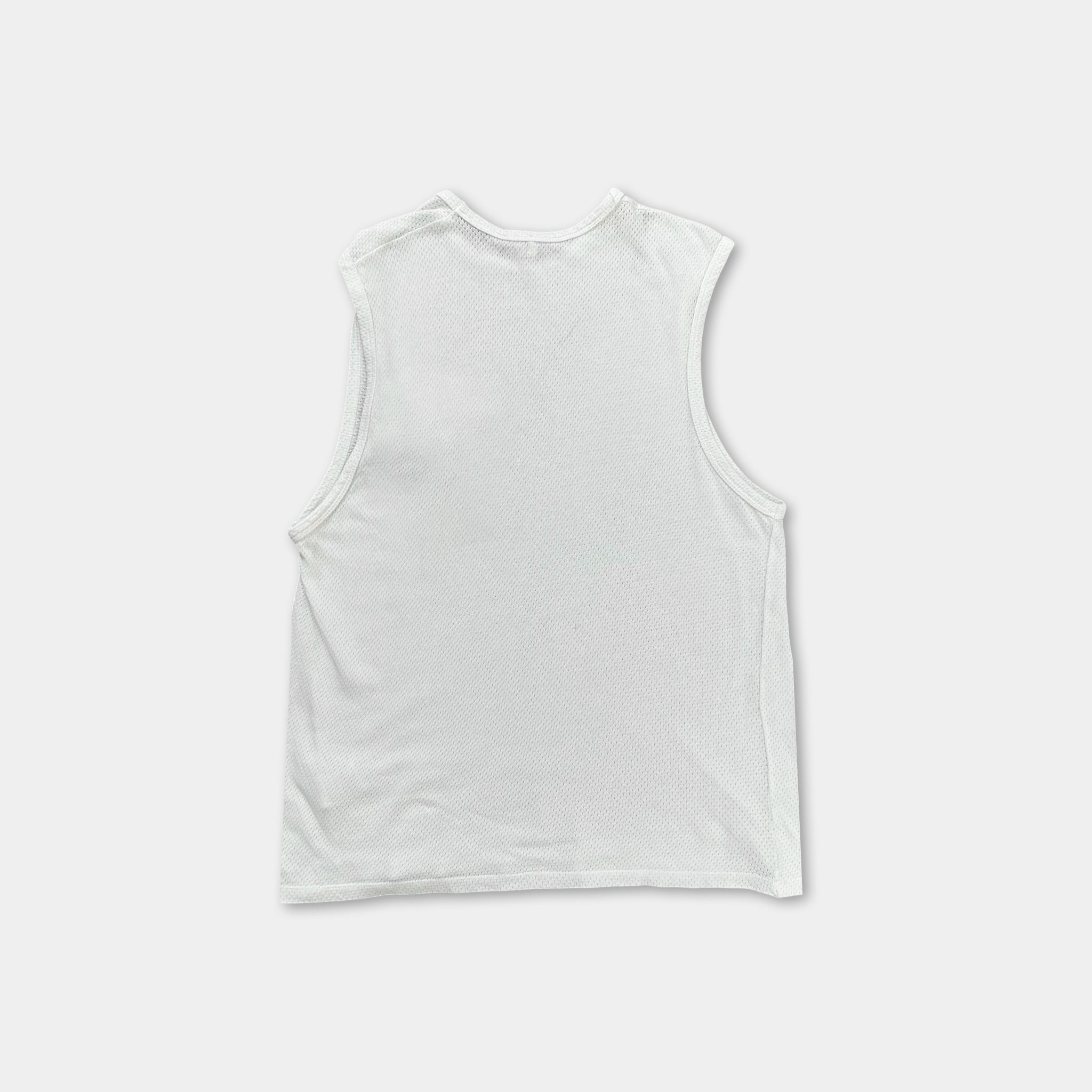 Raf Simons 2005 Zipper-Pocket Sleeveless White Tank Top