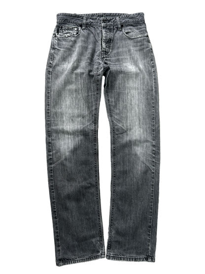 Raf by Raf Simons 00's Distressed Grey Jeans