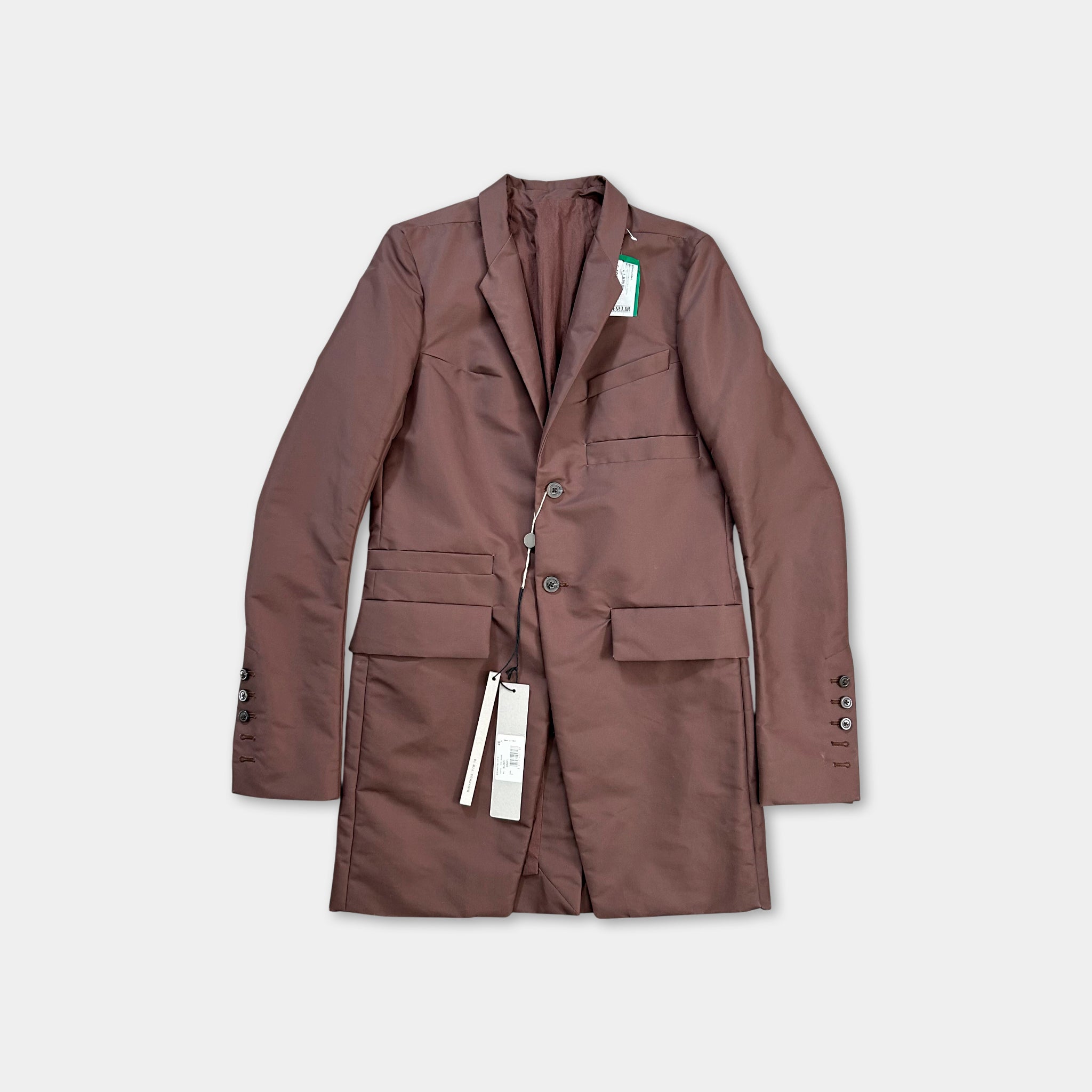 Rick Owens Sysiphus FW18 Nylon Burgundy Blazer