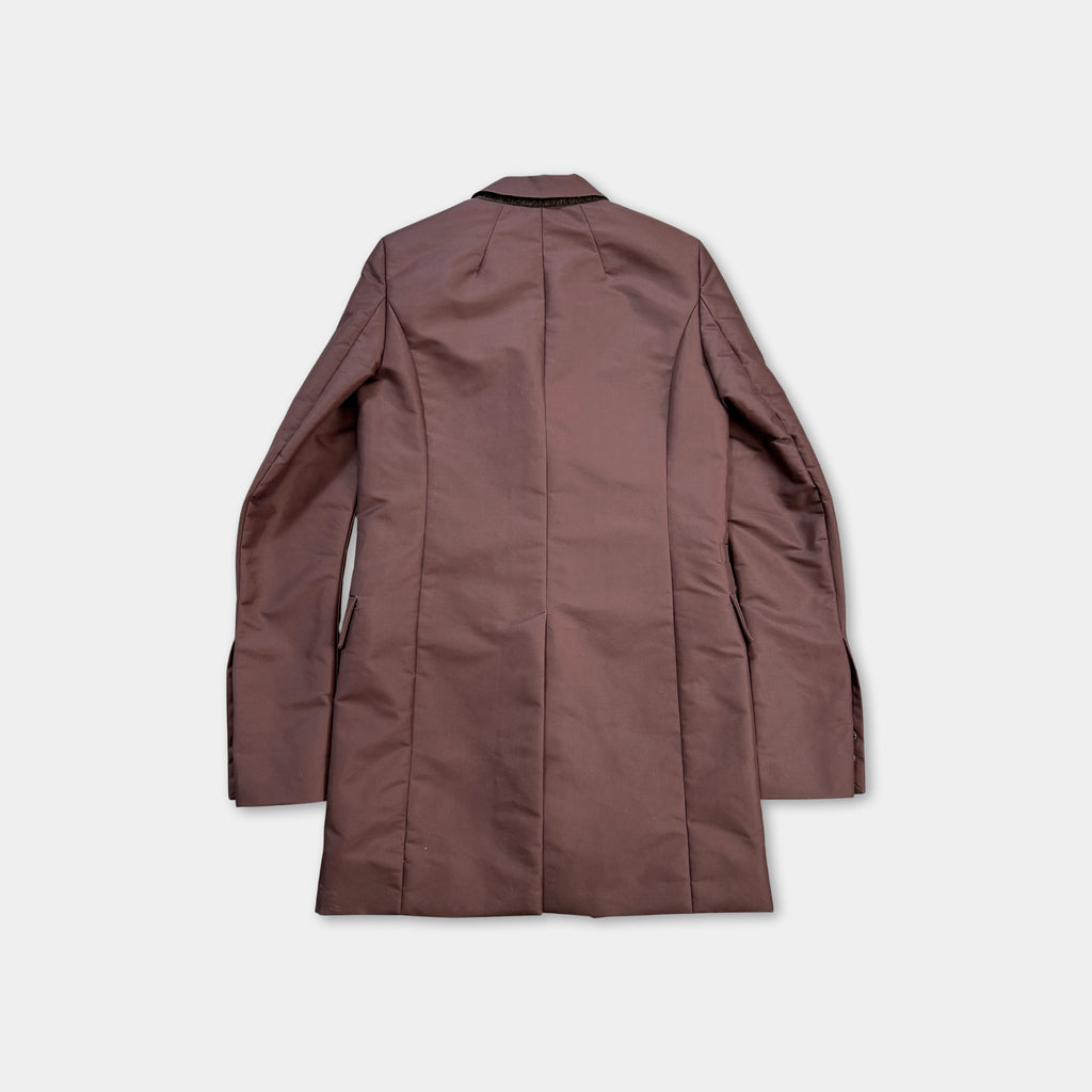 Rick Owens Sysiphus FW18 Nylon Burgundy Blazer
