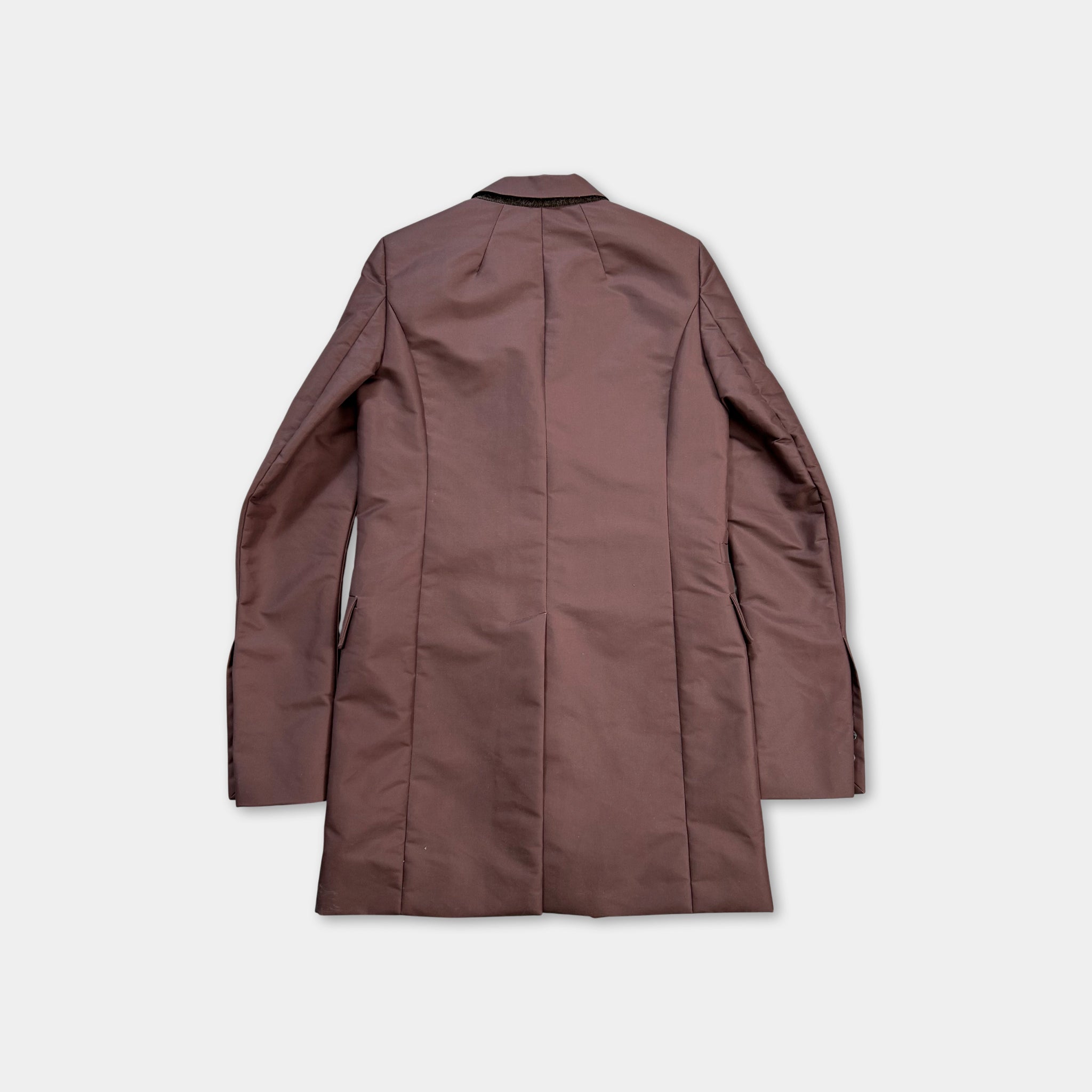 Rick Owens Sysiphus FW18 Nylon Burgundy Blazer