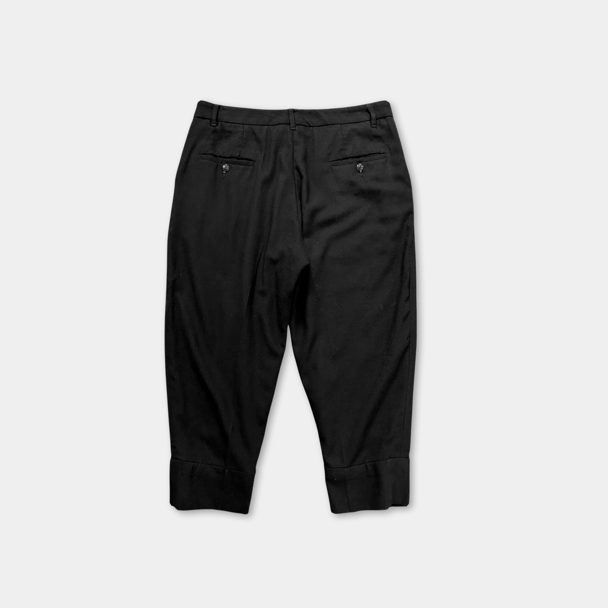 Rick Owens Cropped Drop-Crotch Trousers