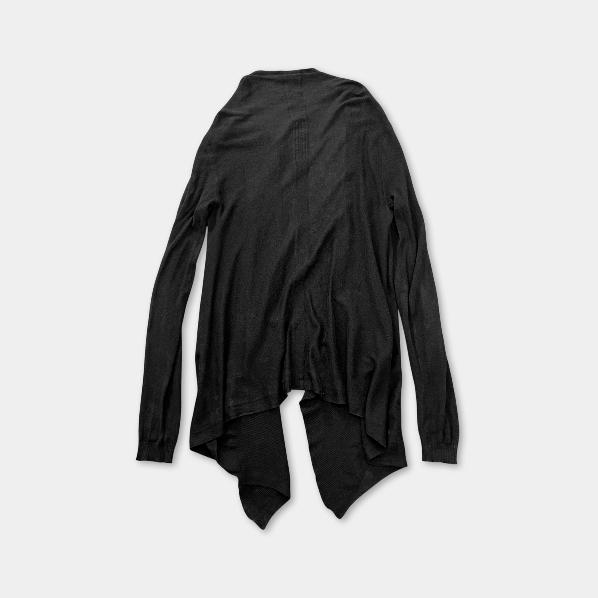 Rick Owens Cyclops SS16 Long Black Cardigan