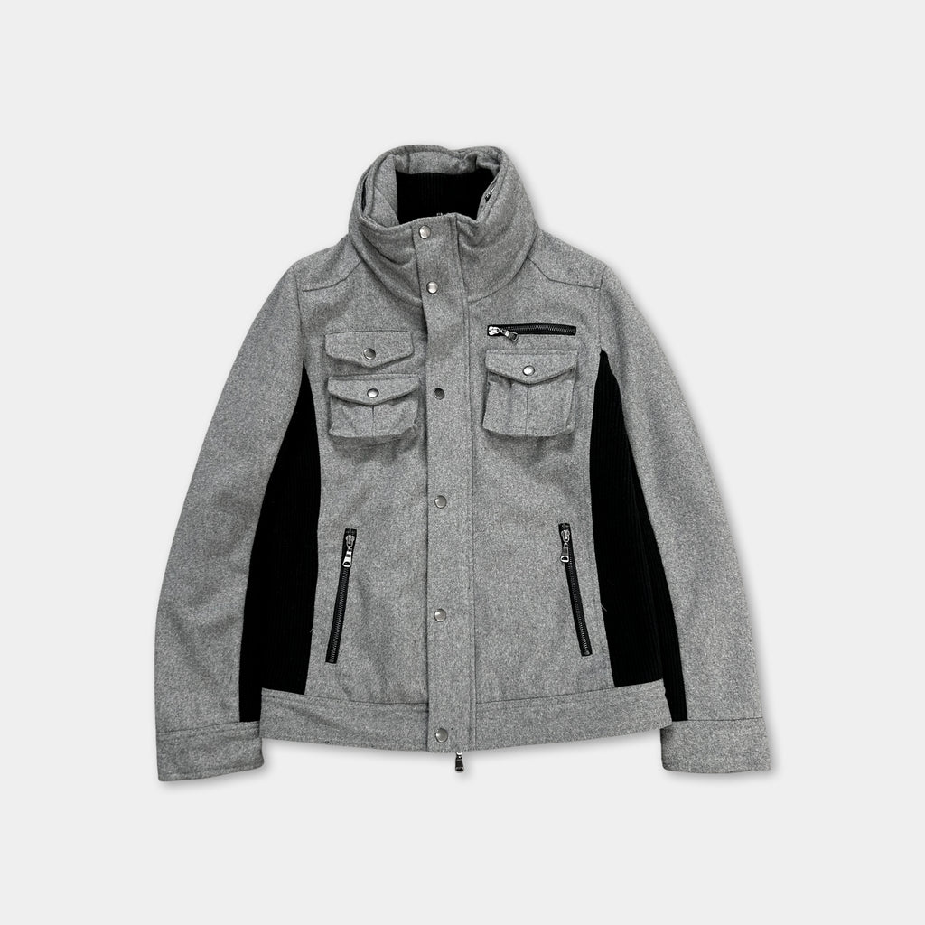Semantic Design Japanese Grey Cargo Jacket