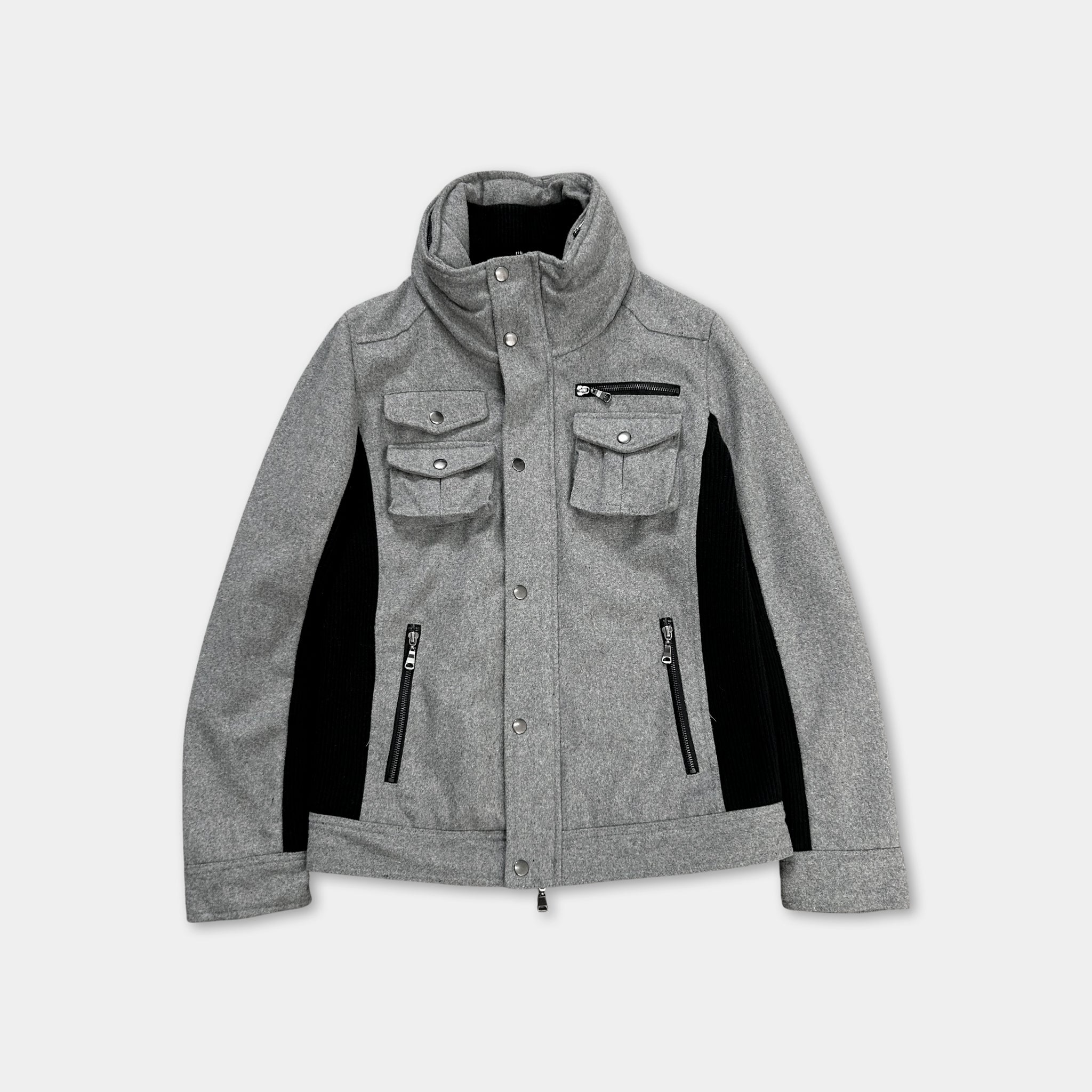 Semantic Design Japanese Grey Cargo Jacket