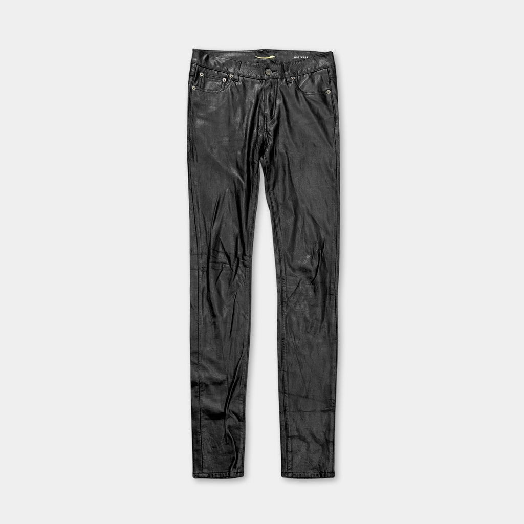 Saint Laurent D07 Faux Leather Skinny Pants