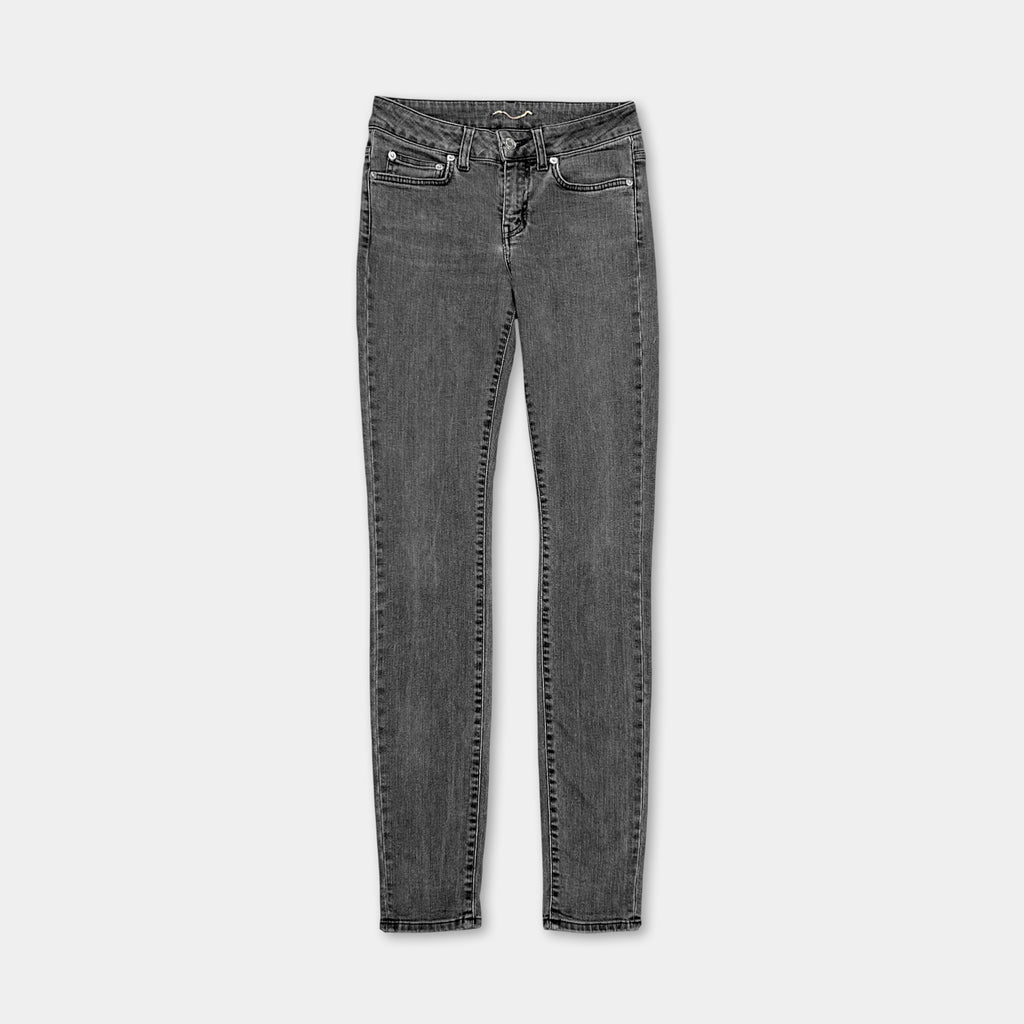 Saint Laurent Grey Washed Skinny Jeans