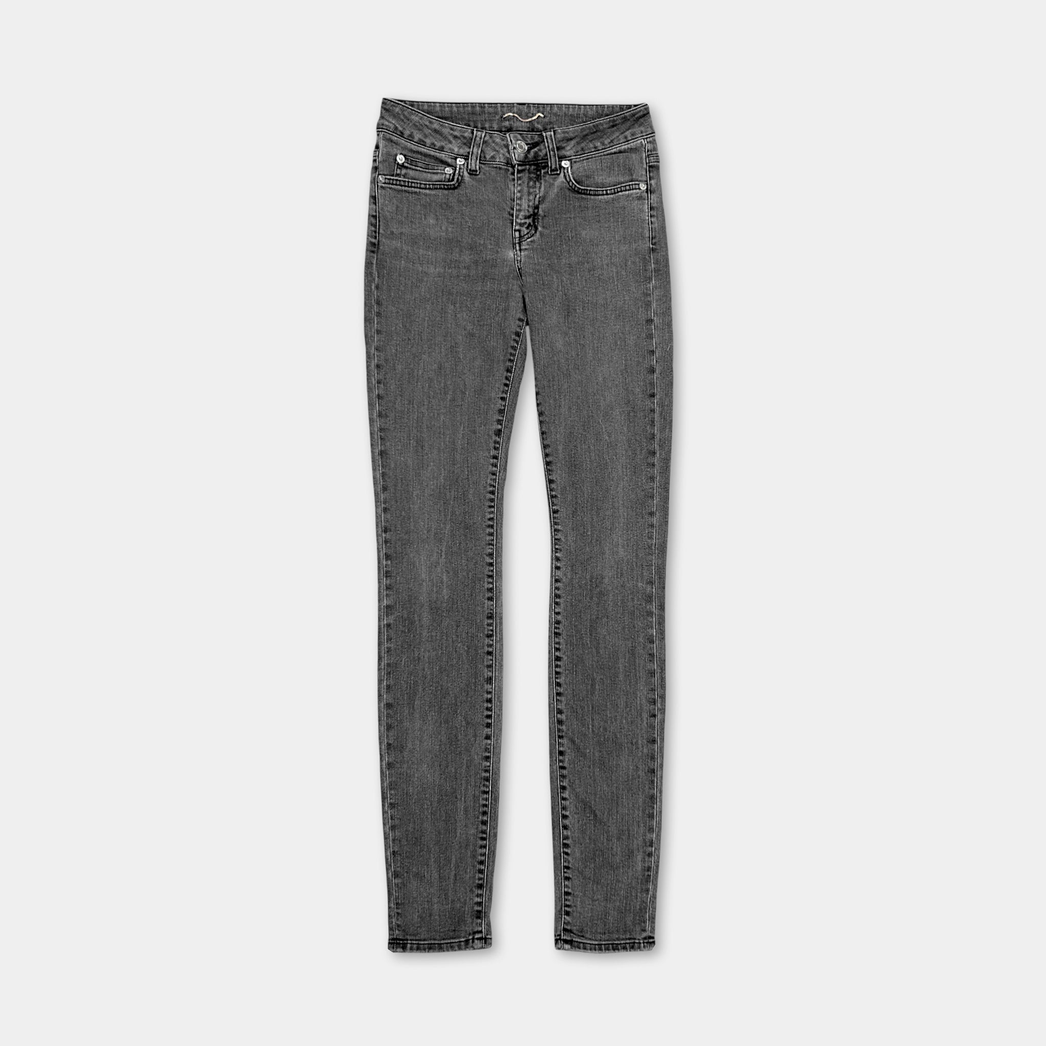 Saint Laurent Grey Washed Skinny Jeans