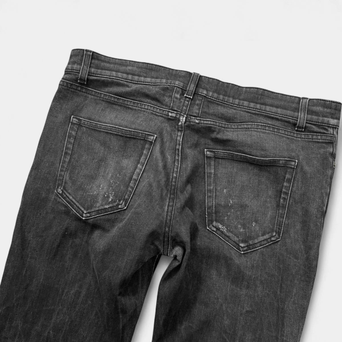 Saint Laurent 2016 Knee Slit D02 Skinny Jeans
